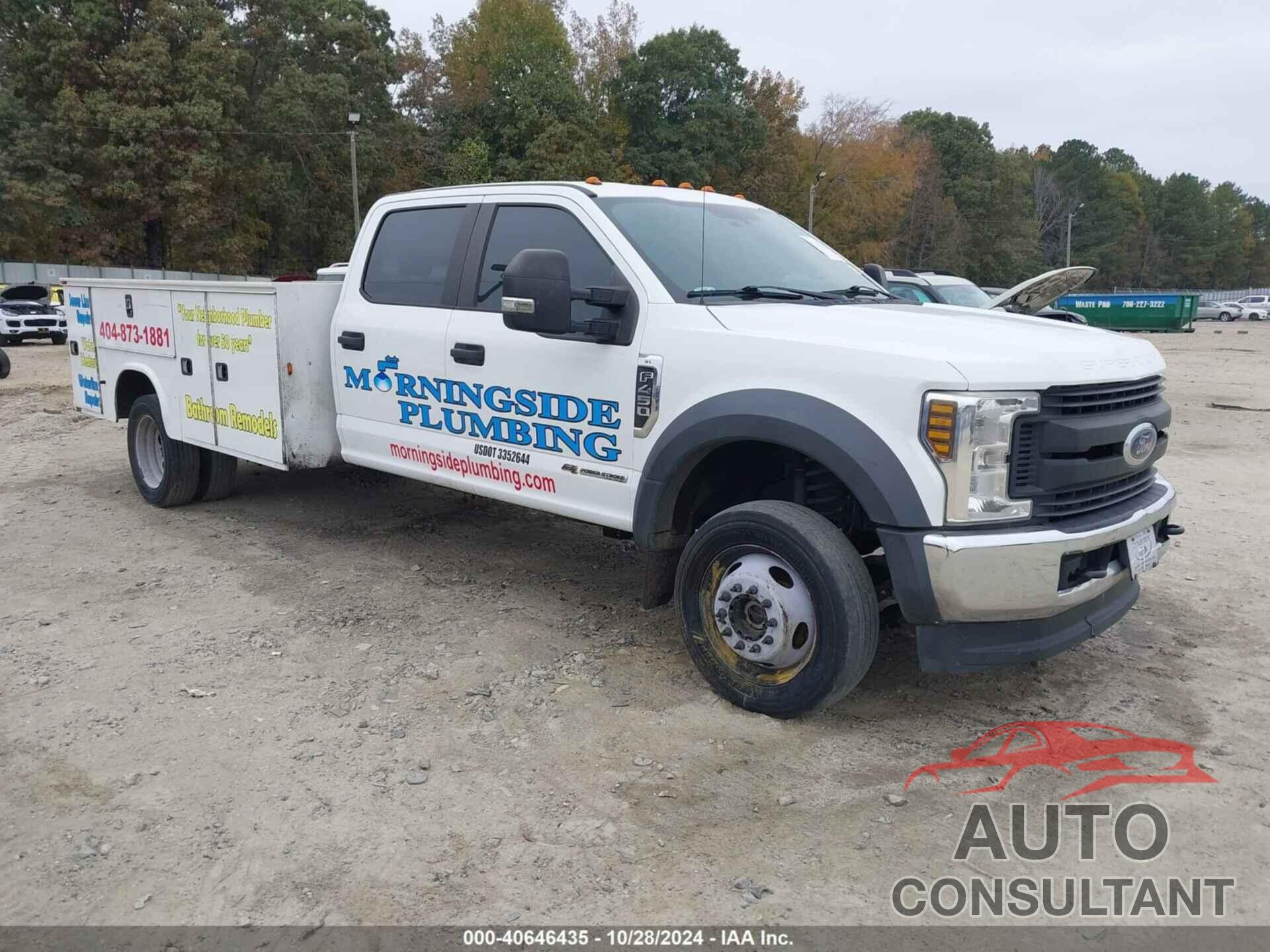 FORD F-450 CHASSIS 2018 - 1FD0W4HT1JEC27606