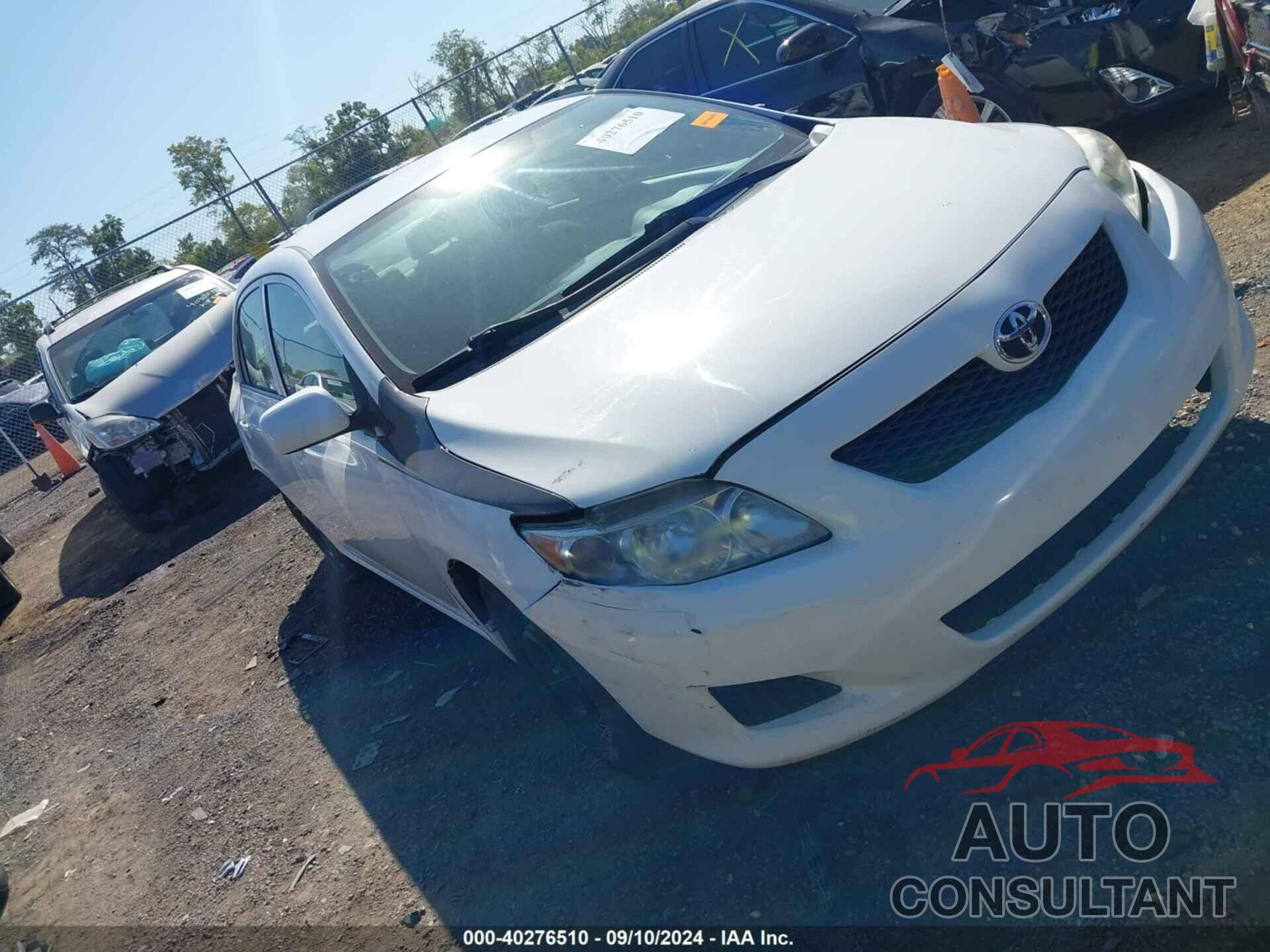 TOYOTA COROLLA 2009 - 1NXBU40E69Z018357