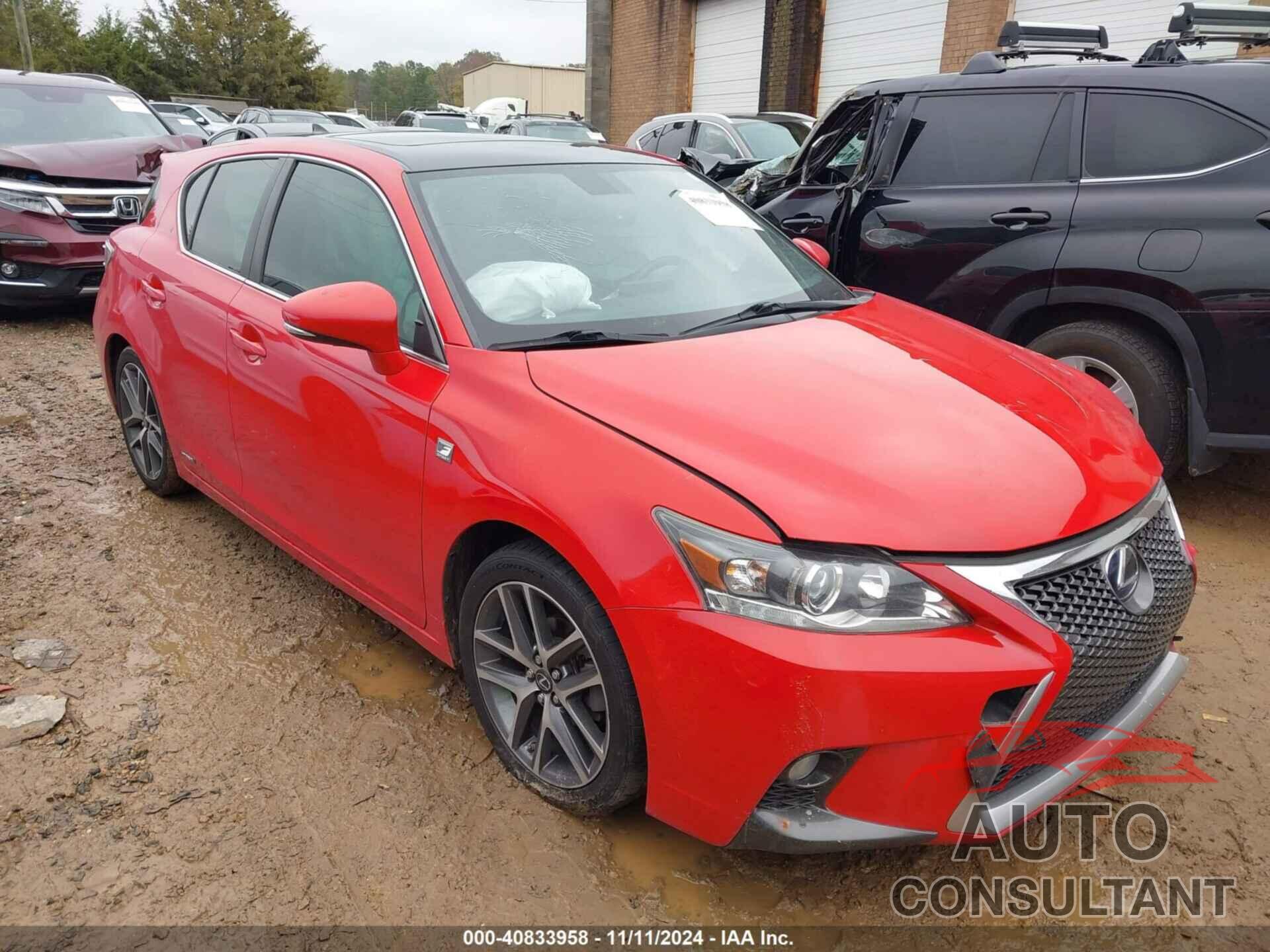 LEXUS CT 200H 2015 - JTHKD5BH8F2224531