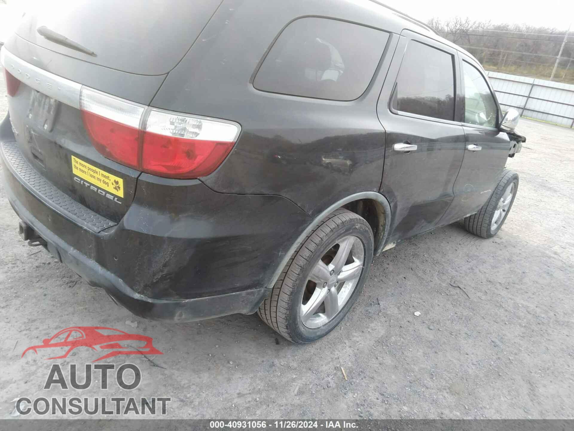 DODGE DURANGO 2012 - 1C4SDJET7CC205419