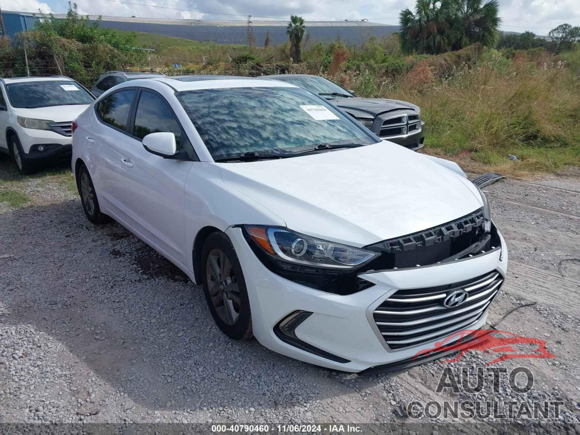 HYUNDAI ELANTRA 2018 - 5NPD84LF3JH357825