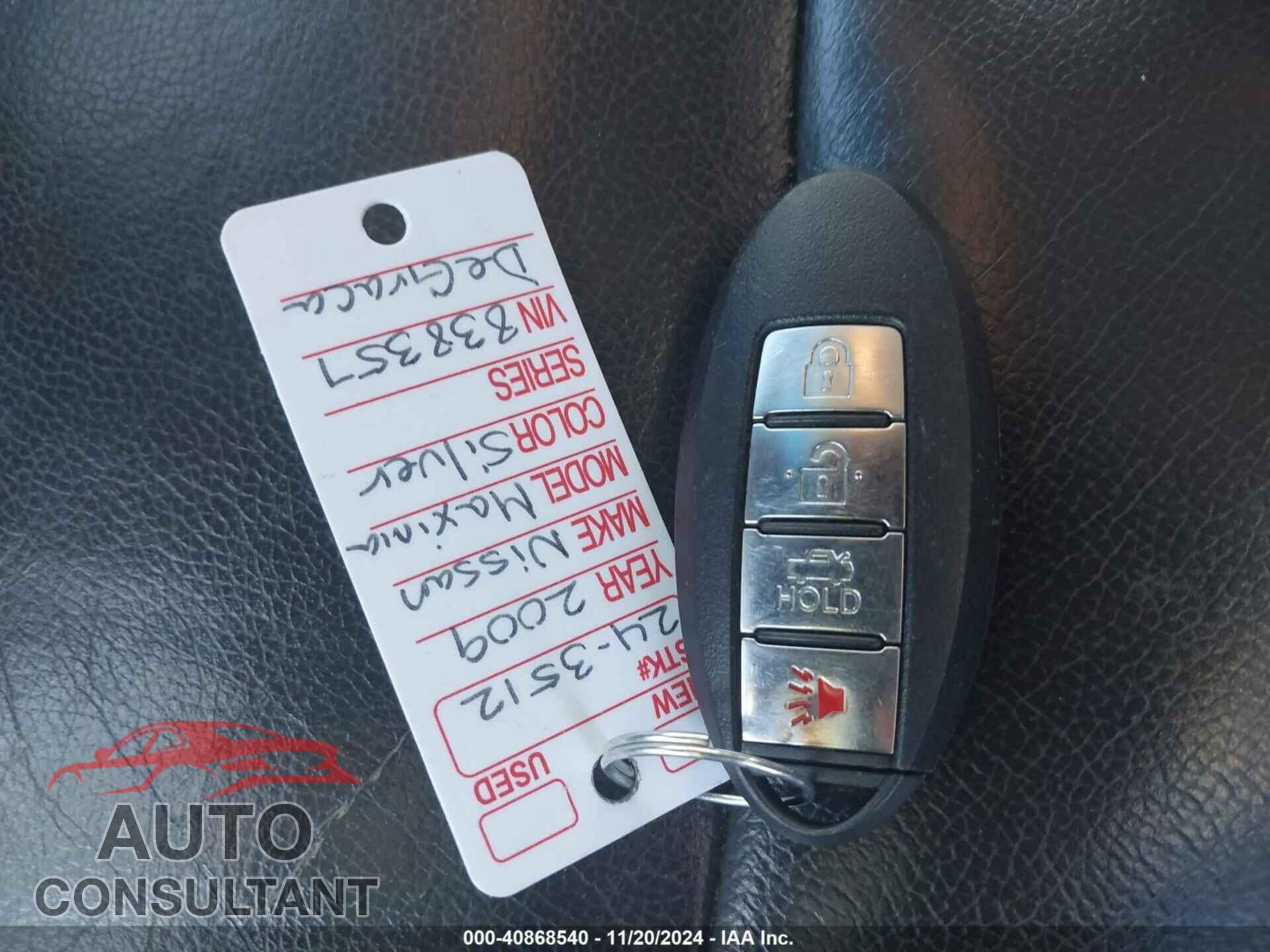 NISSAN MAXIMA 2009 - 1N4AA51E79C838357