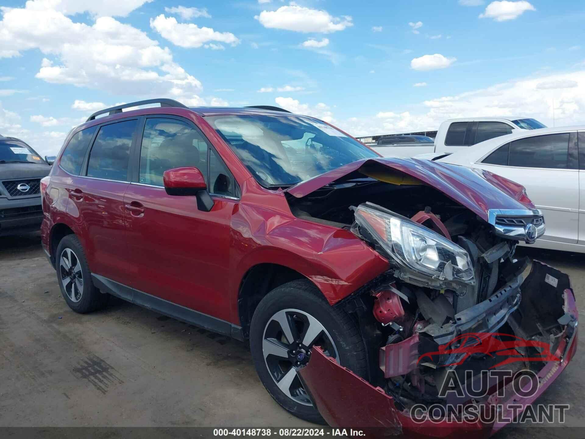 SUBARU FORESTER 2018 - JF2SJARC1JH579545