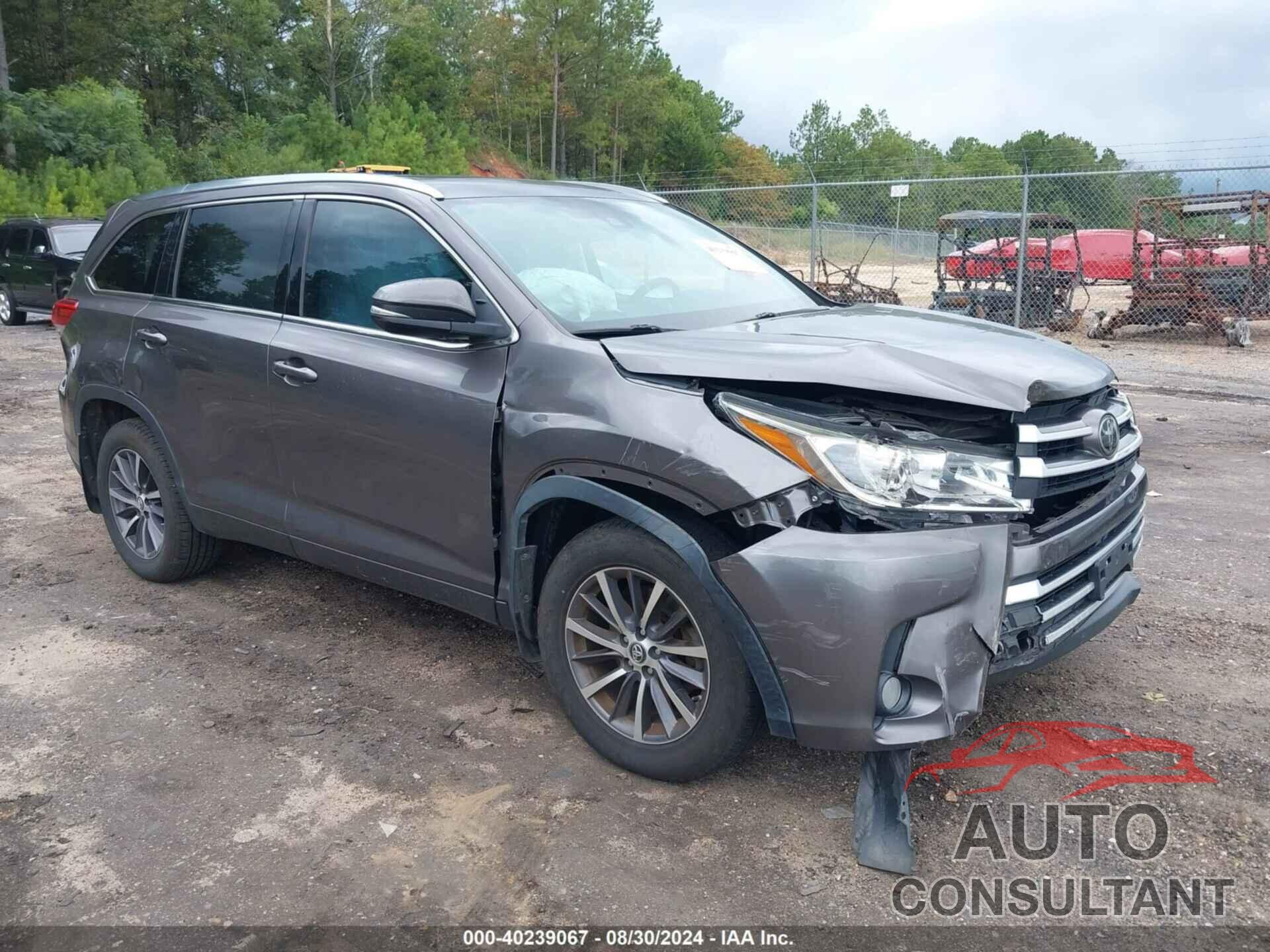 TOYOTA HIGHLANDER 2017 - 5TDKZRFH0HS215094