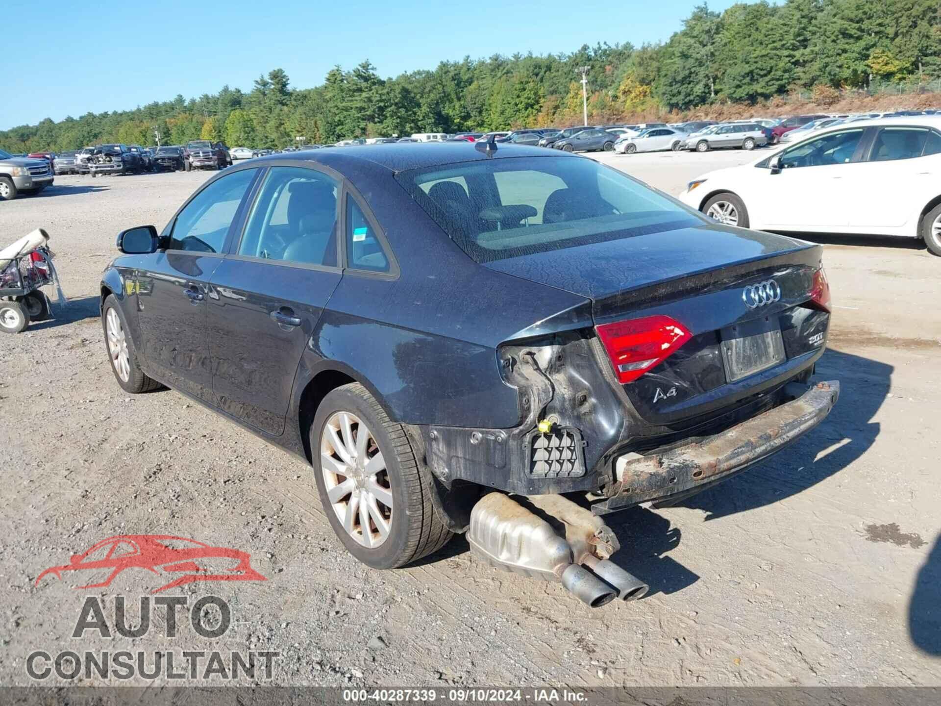 AUDI A4 2012 - WAUDFAFLXCA081074