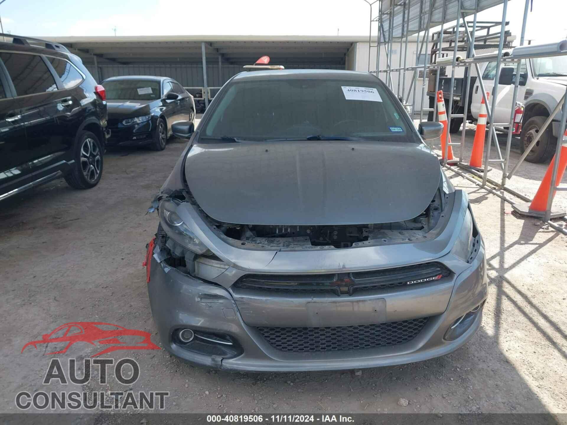 DODGE DART 2013 - 1C3CDFBA3DD310317