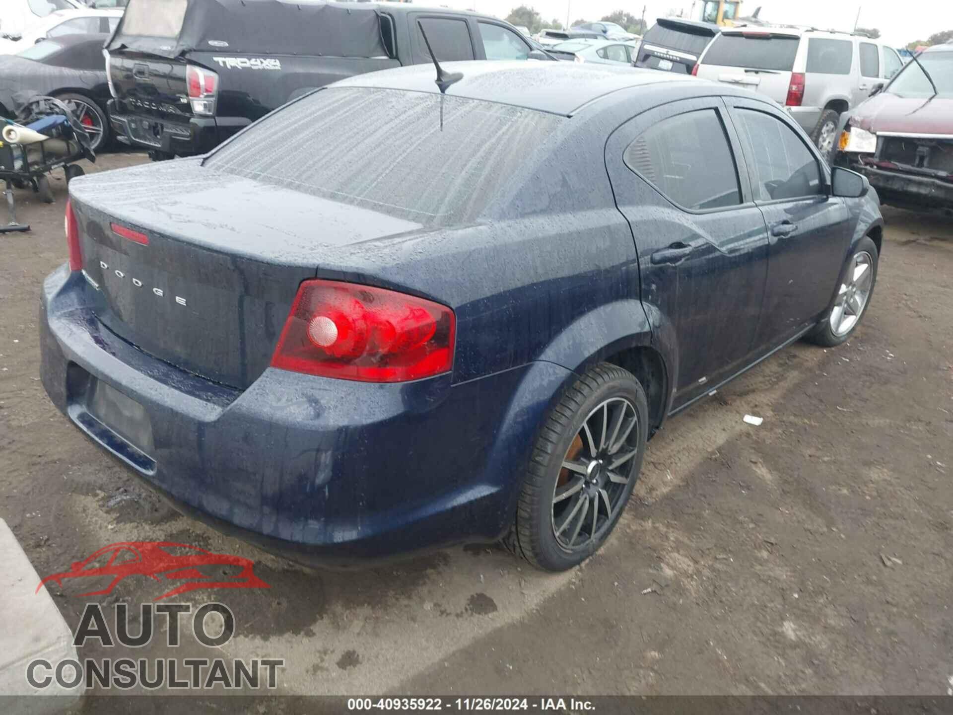 DODGE AVENGER 2013 - 1C3CDZAB5DN710109