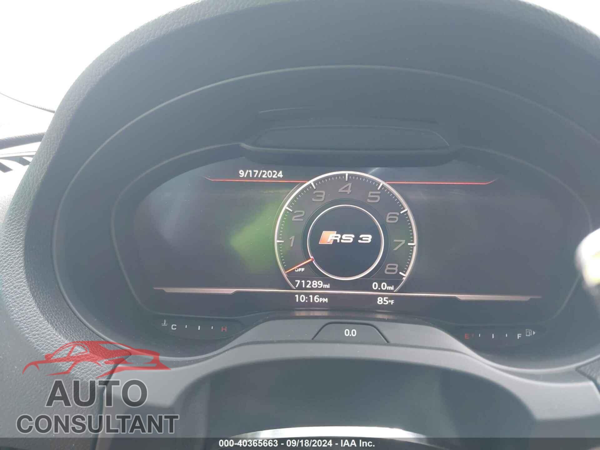 AUDI RS 3 2017 - WUABWGFF8H1900357
