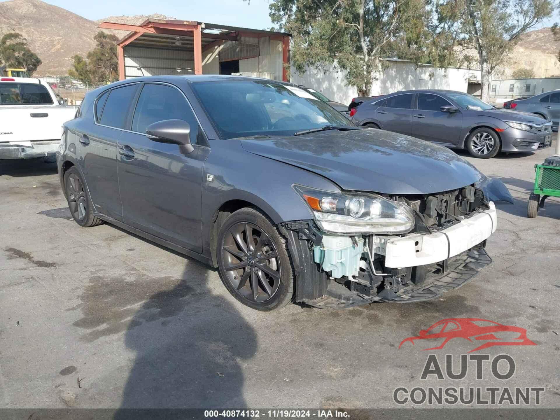 LEXUS CT 200H 2013 - JTHKD5BH6D2167906