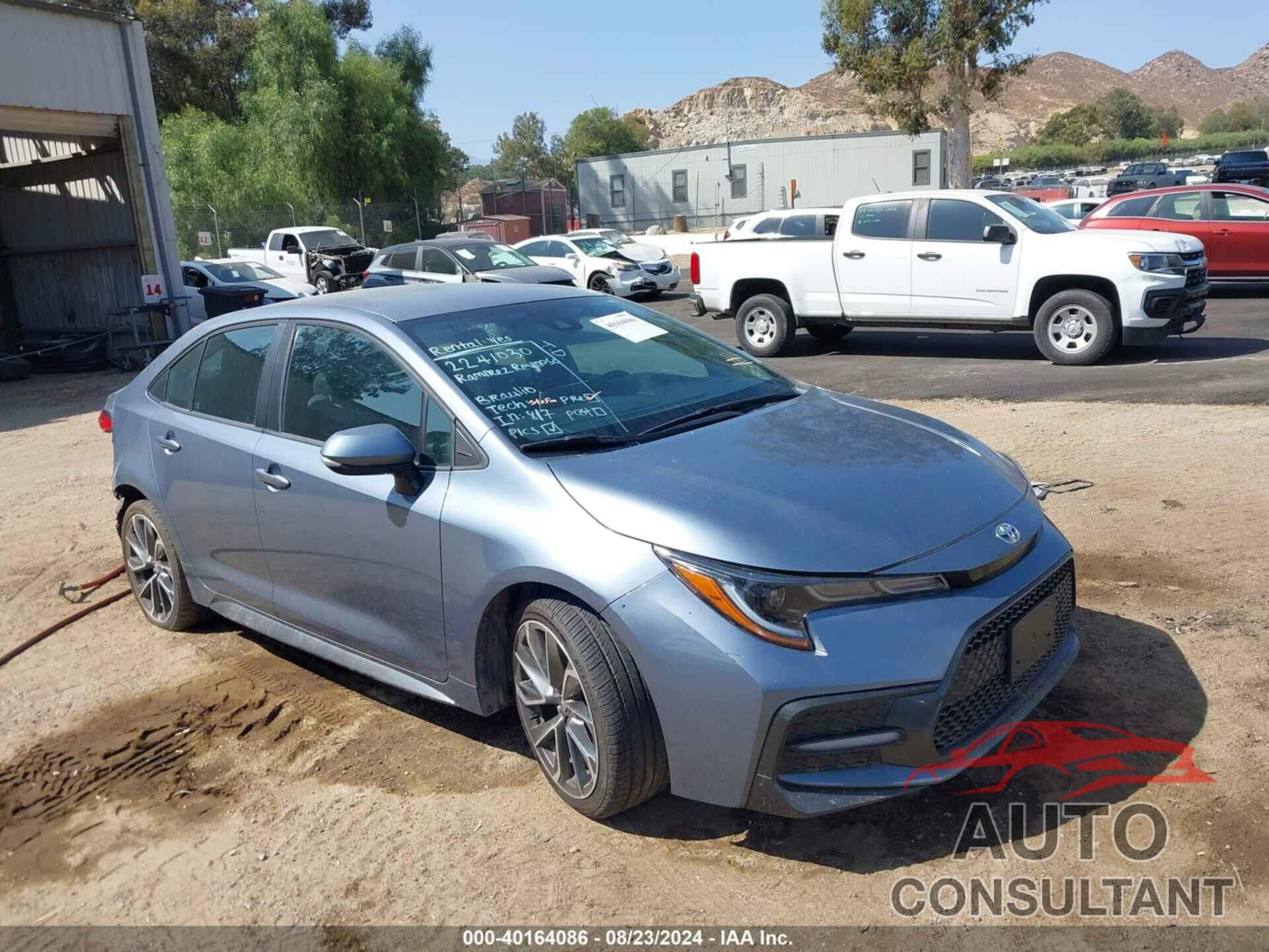 TOYOTA COROLLA 2020 - 5YFS4RCE4LP056509