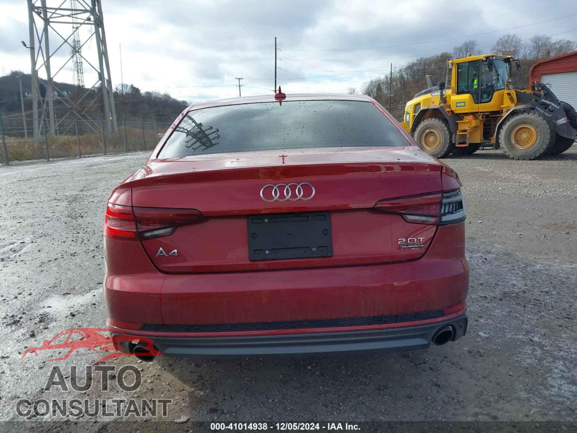 AUDI A4 2018 - WAUENAF48JN010400