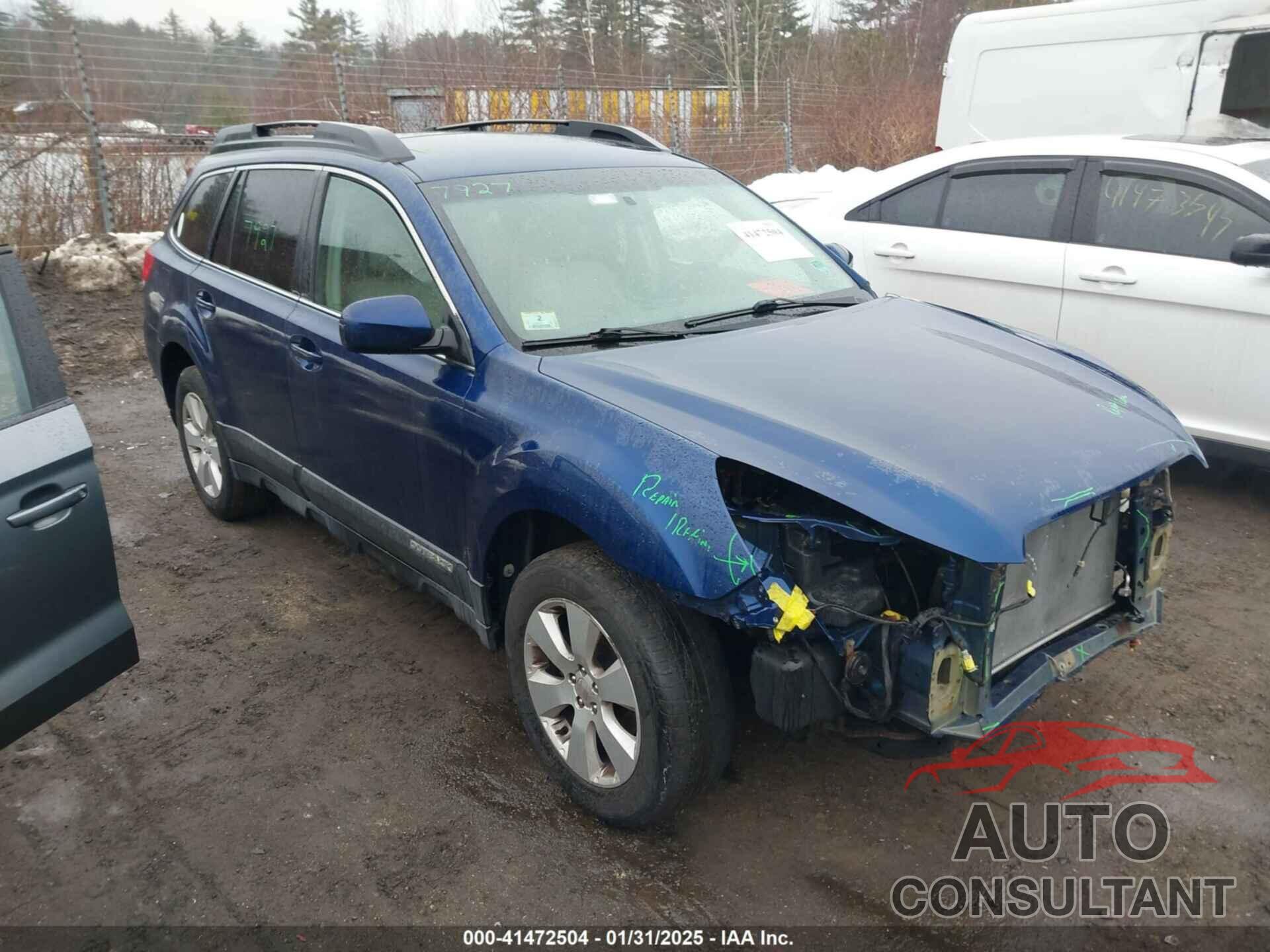 SUBARU OUTBACK 2011 - 4S4BRBGCXB3313967