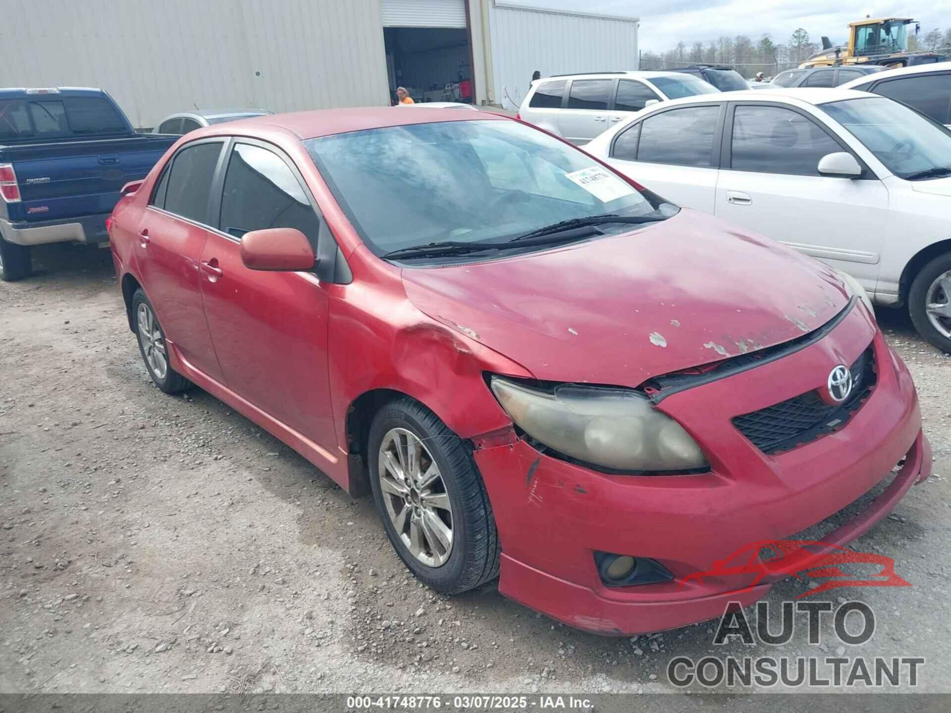 TOYOTA COROLLA 2009 - 1NXBU40E39Z164828
