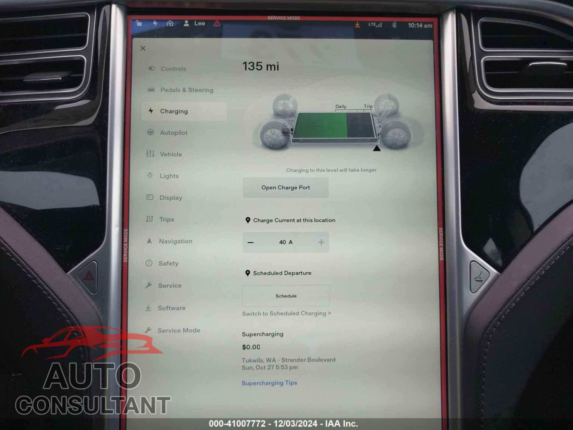 TESLA MODEL S 2015 - 5YJSA1E2XFF111896