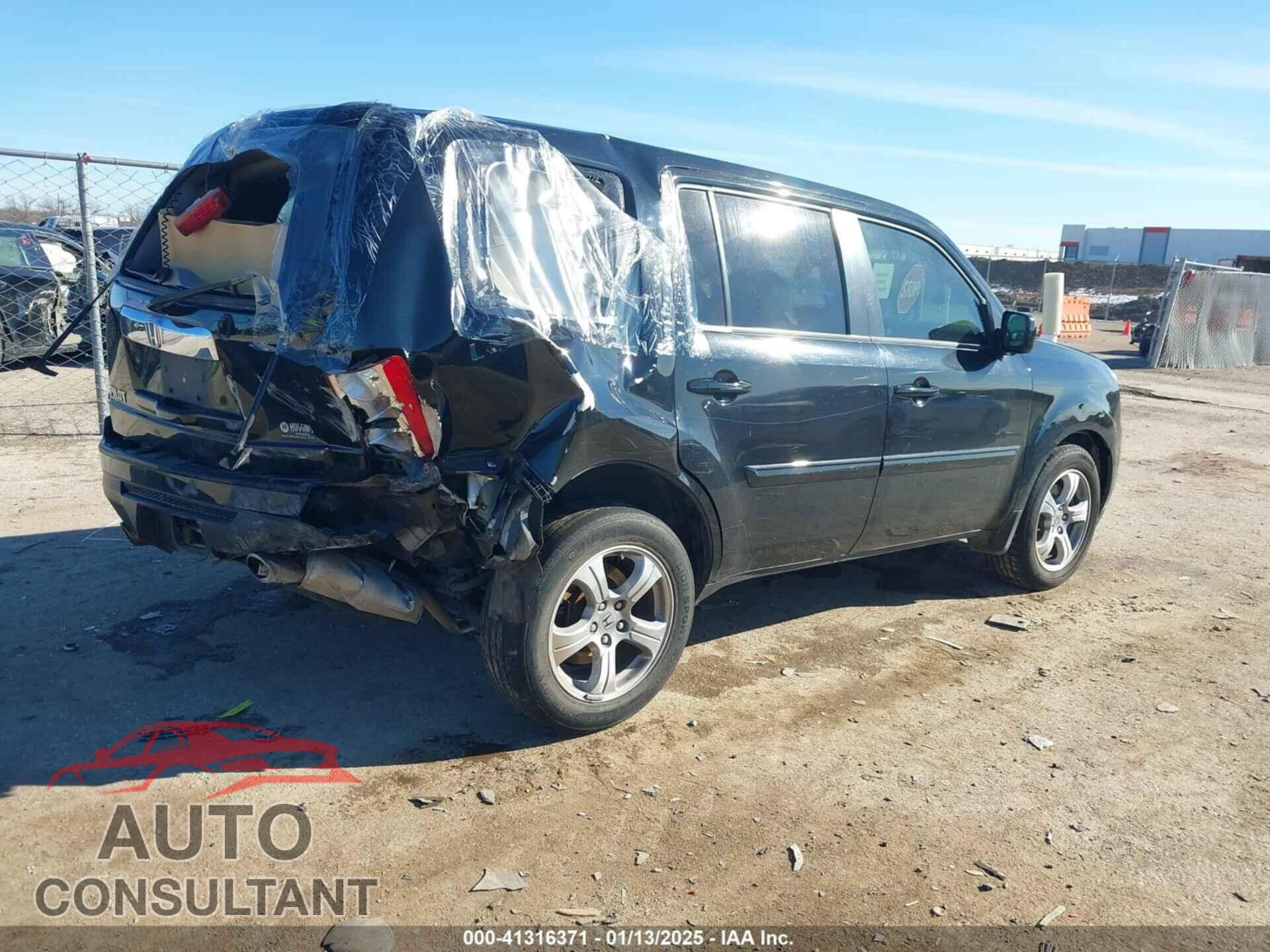 HONDA PILOT 2012 - 5FNYF3H63CB036962