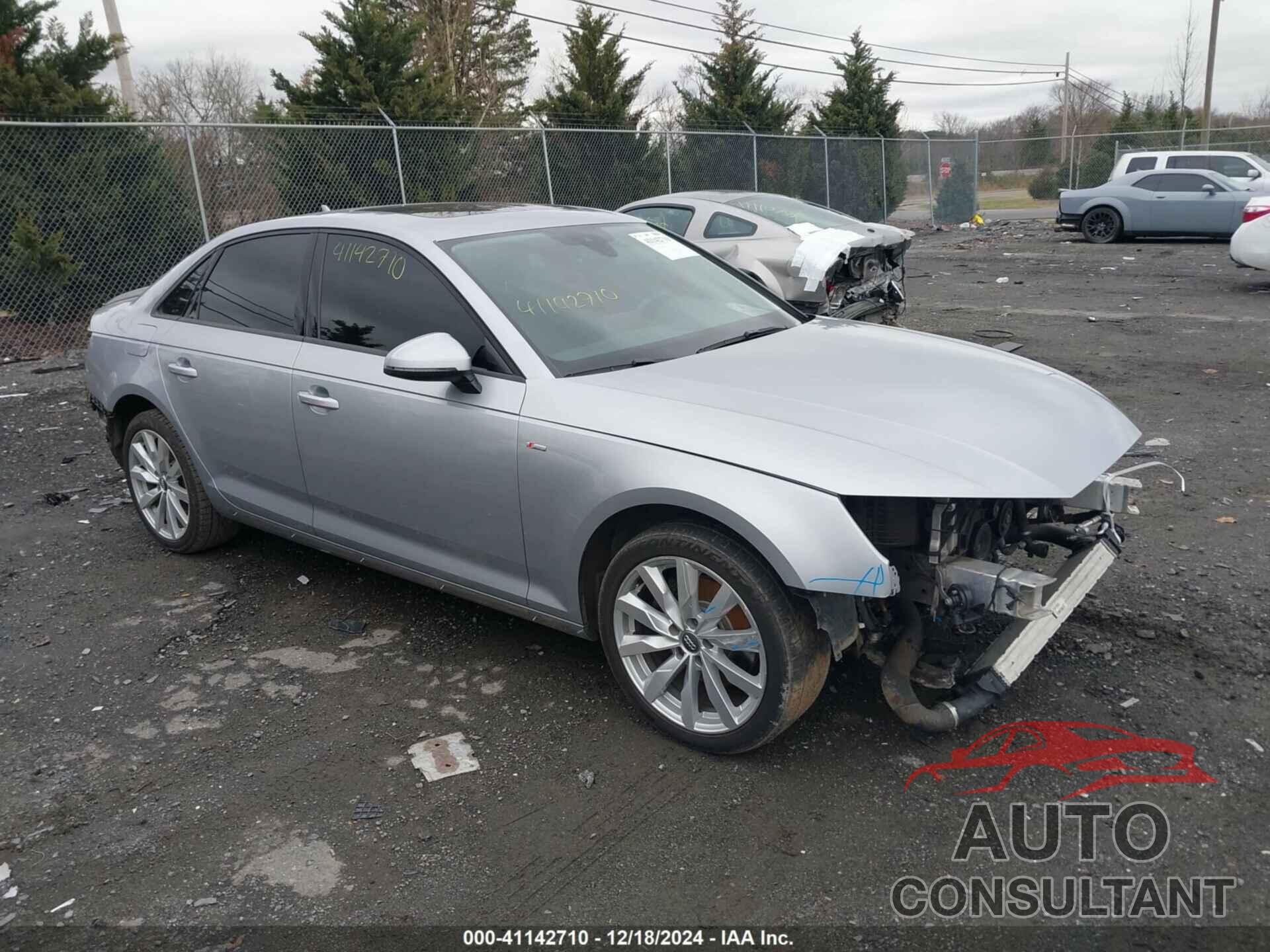 AUDI A4 2018 - WAUKMAF49JA099262