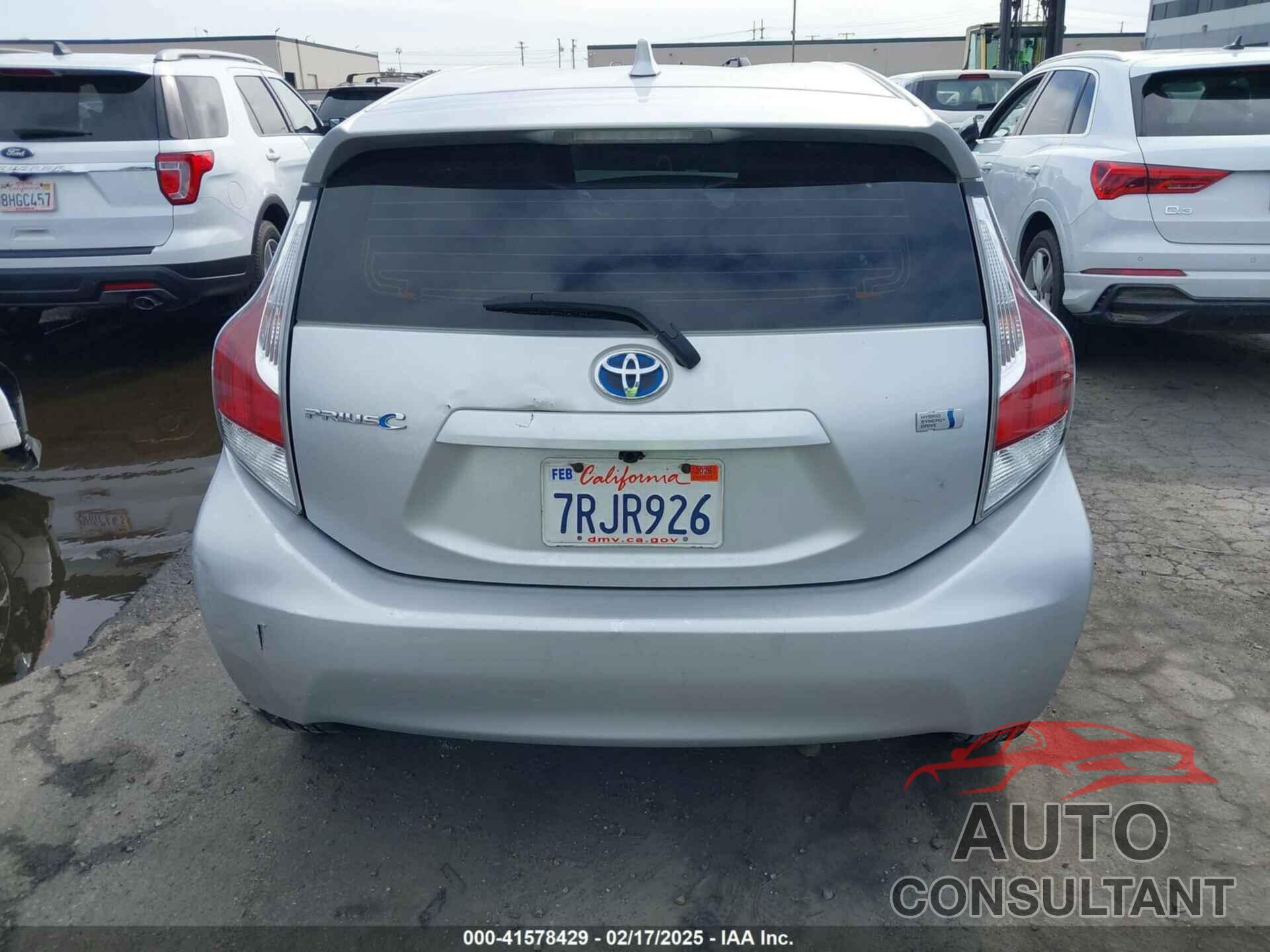 TOYOTA PRIUS C 2016 - JTDKDTB36G1120301