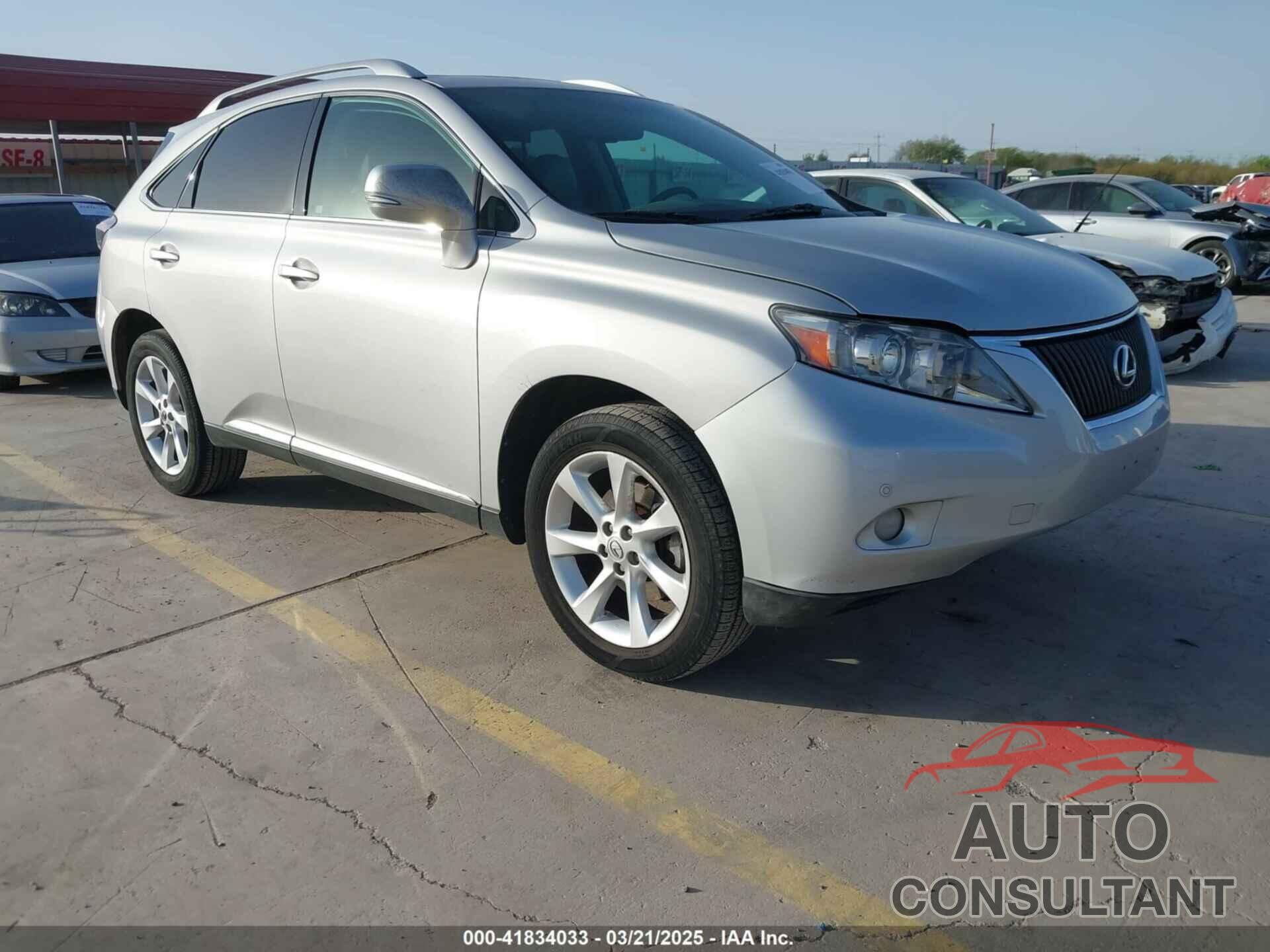 LEXUS RX 350 2010 - 2T2ZK1BA8AC038236