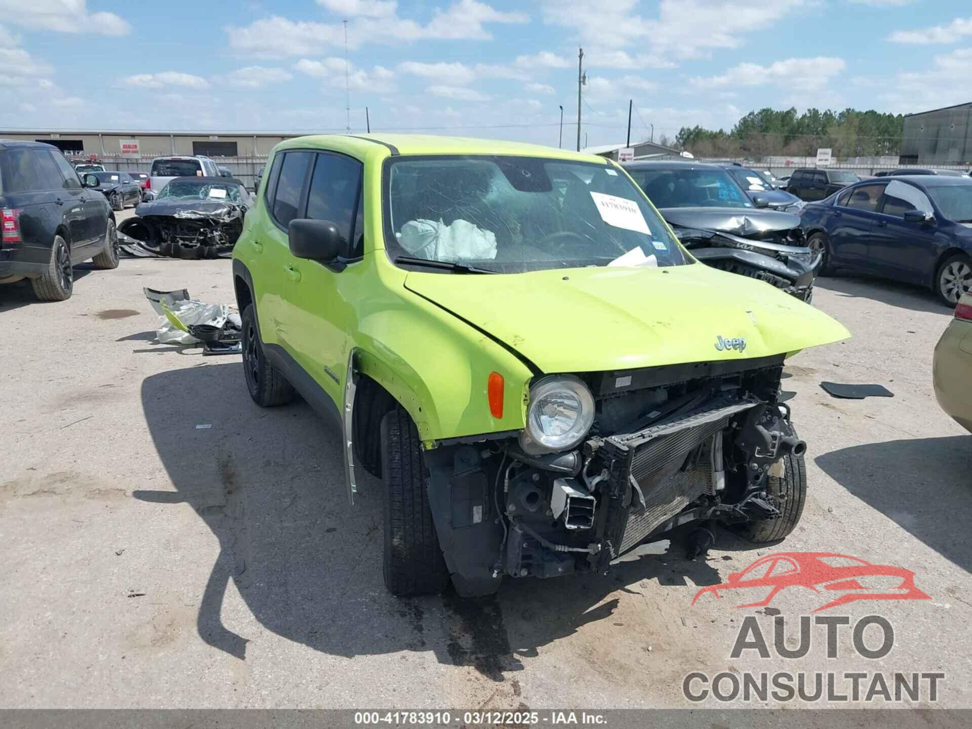 JEEP RENEGADE 2019 - ZACNJBAB0KPJ74109