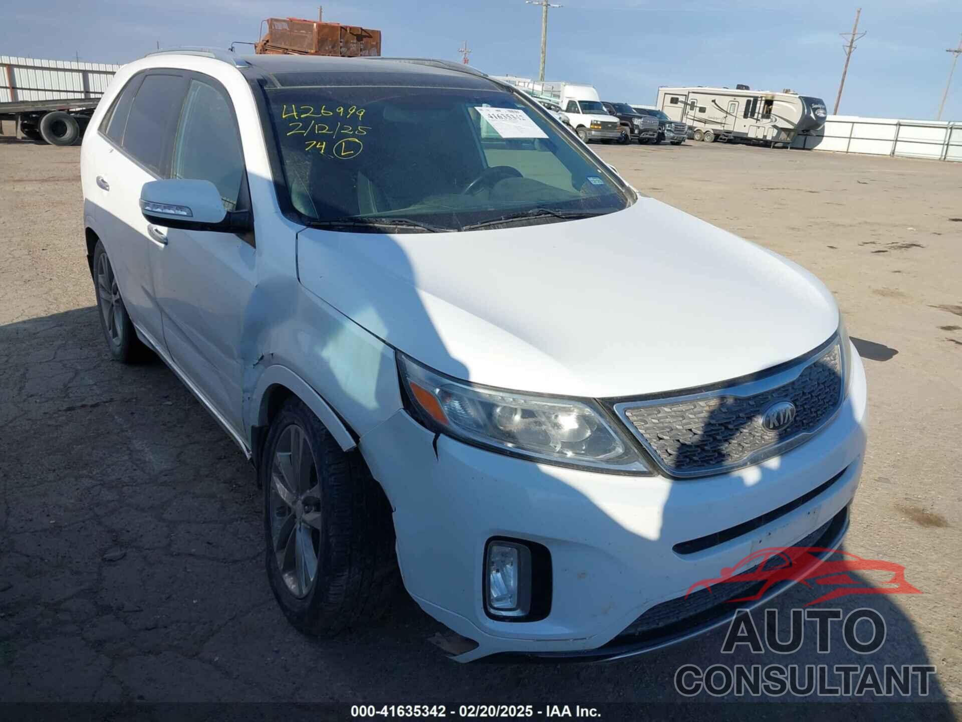 KIA SORENTO 2014 - 5XYKW4A7XEG483654