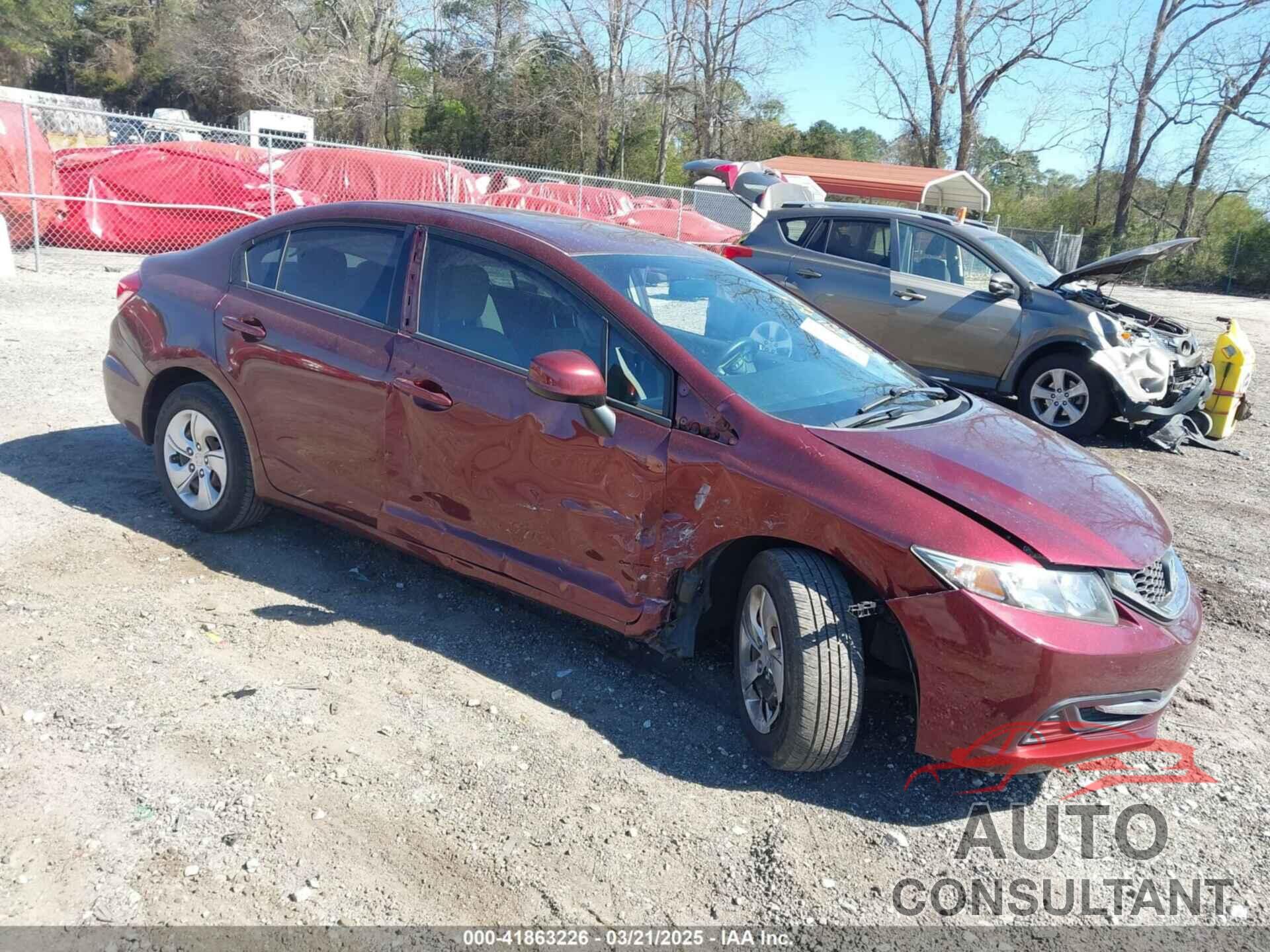 HONDA CIVIC 2013 - 19XFB2F57DE096791