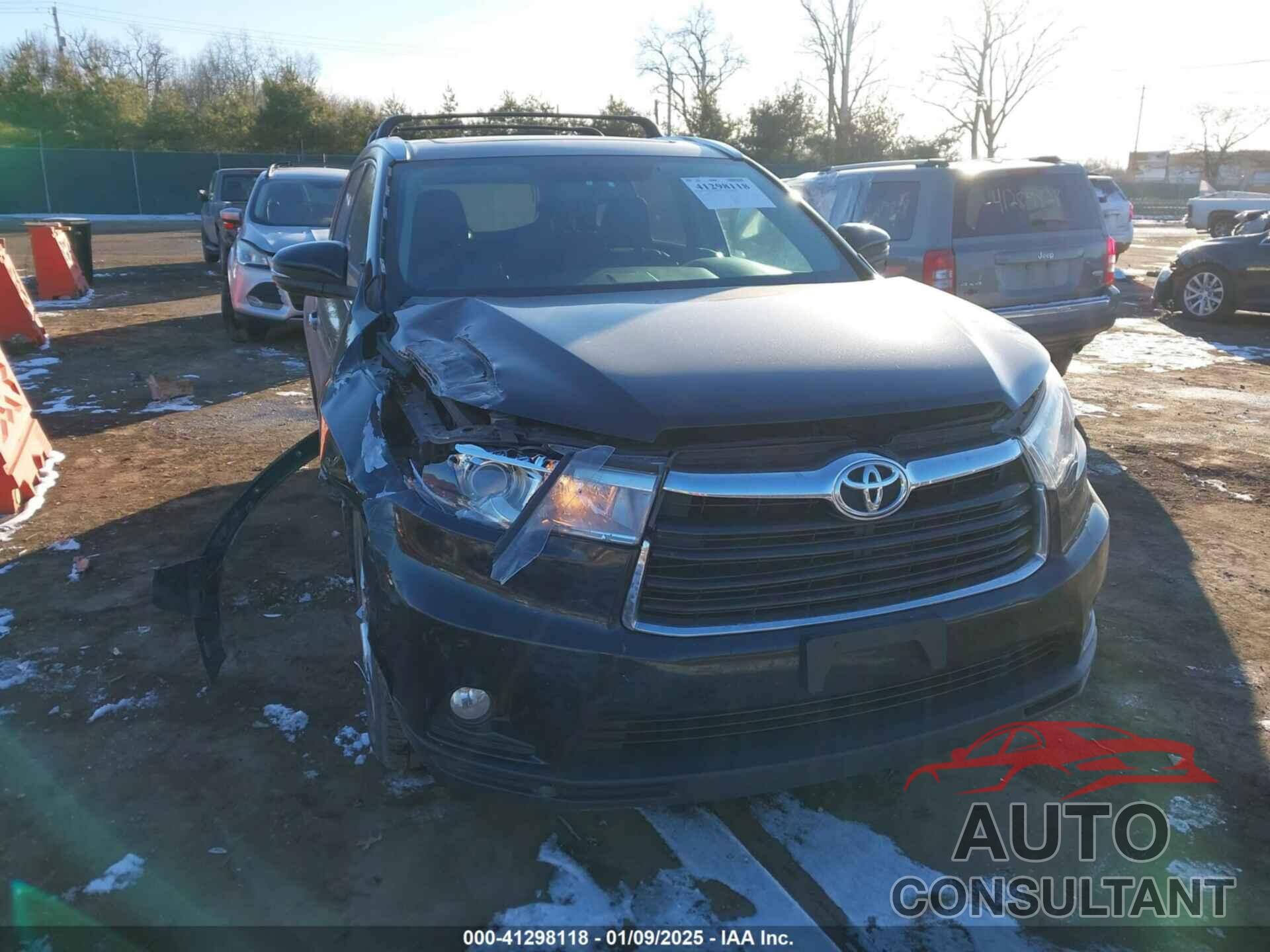 TOYOTA HIGHLANDER 2014 - 5TDDKRFH0ES056523