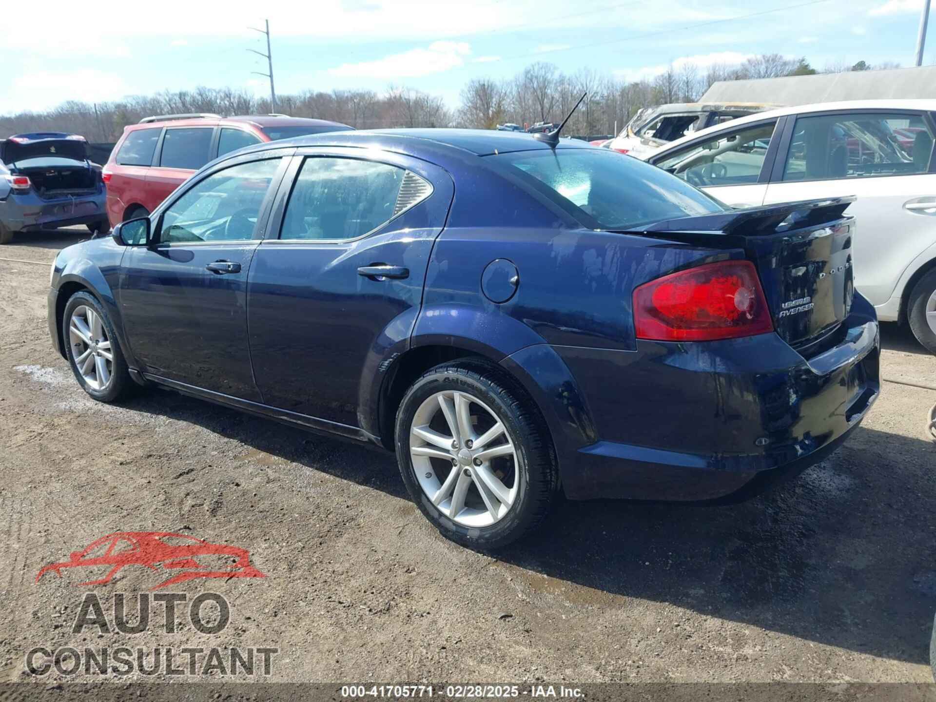 DODGE AVENGER 2012 - 1C3CDZEG3CN211801