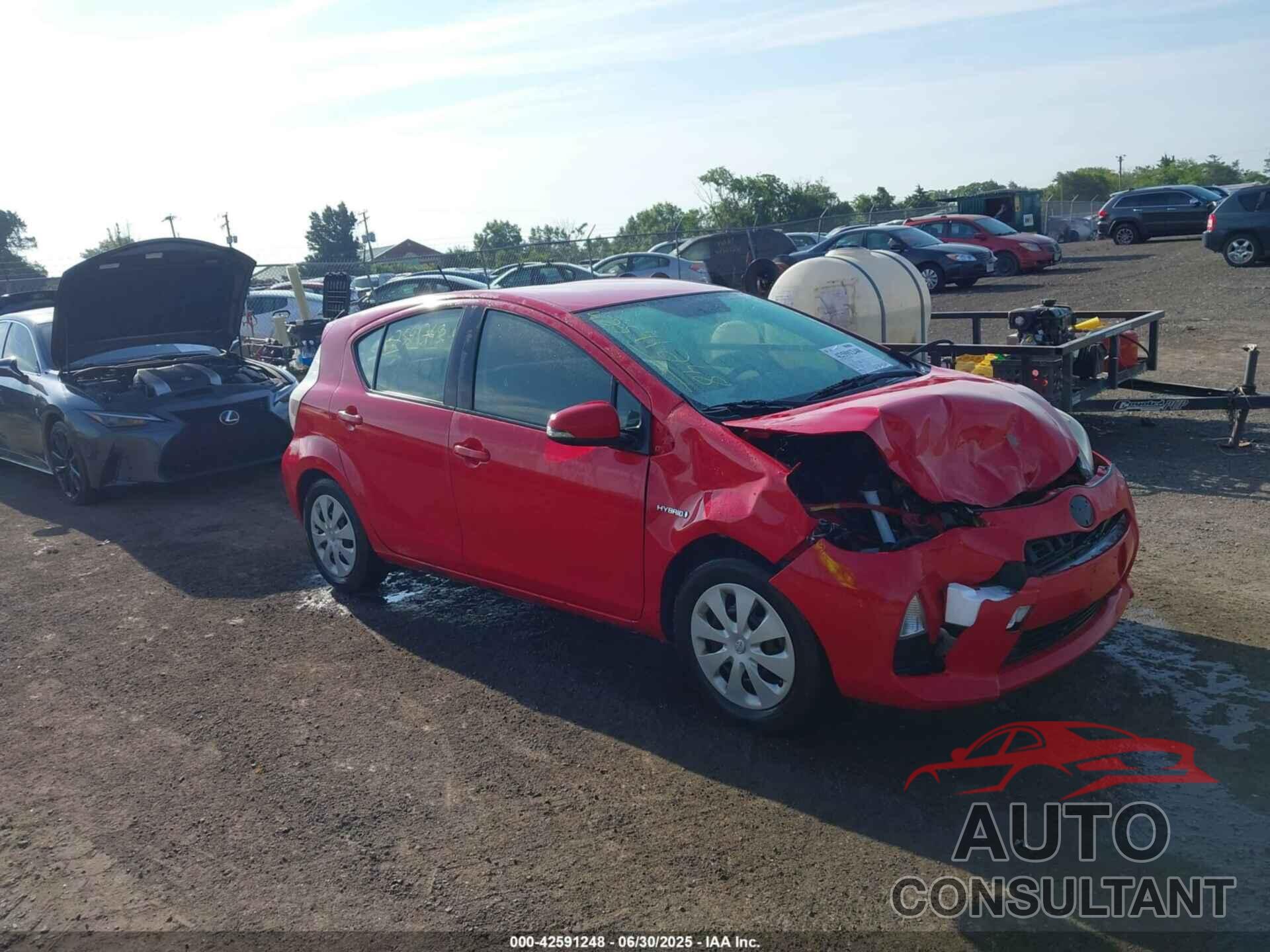 TOYOTA PRIUS C 2012 - JTDKDTB35C1521476