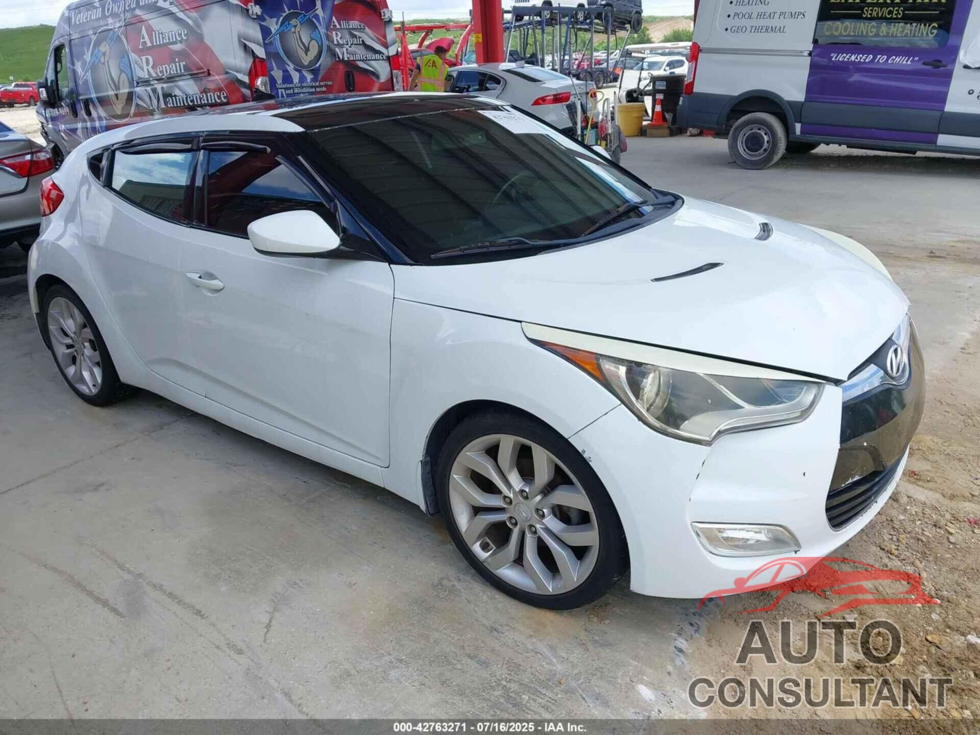 HYUNDAI VELOSTER 2013 - KMHTC6AD4DU099795