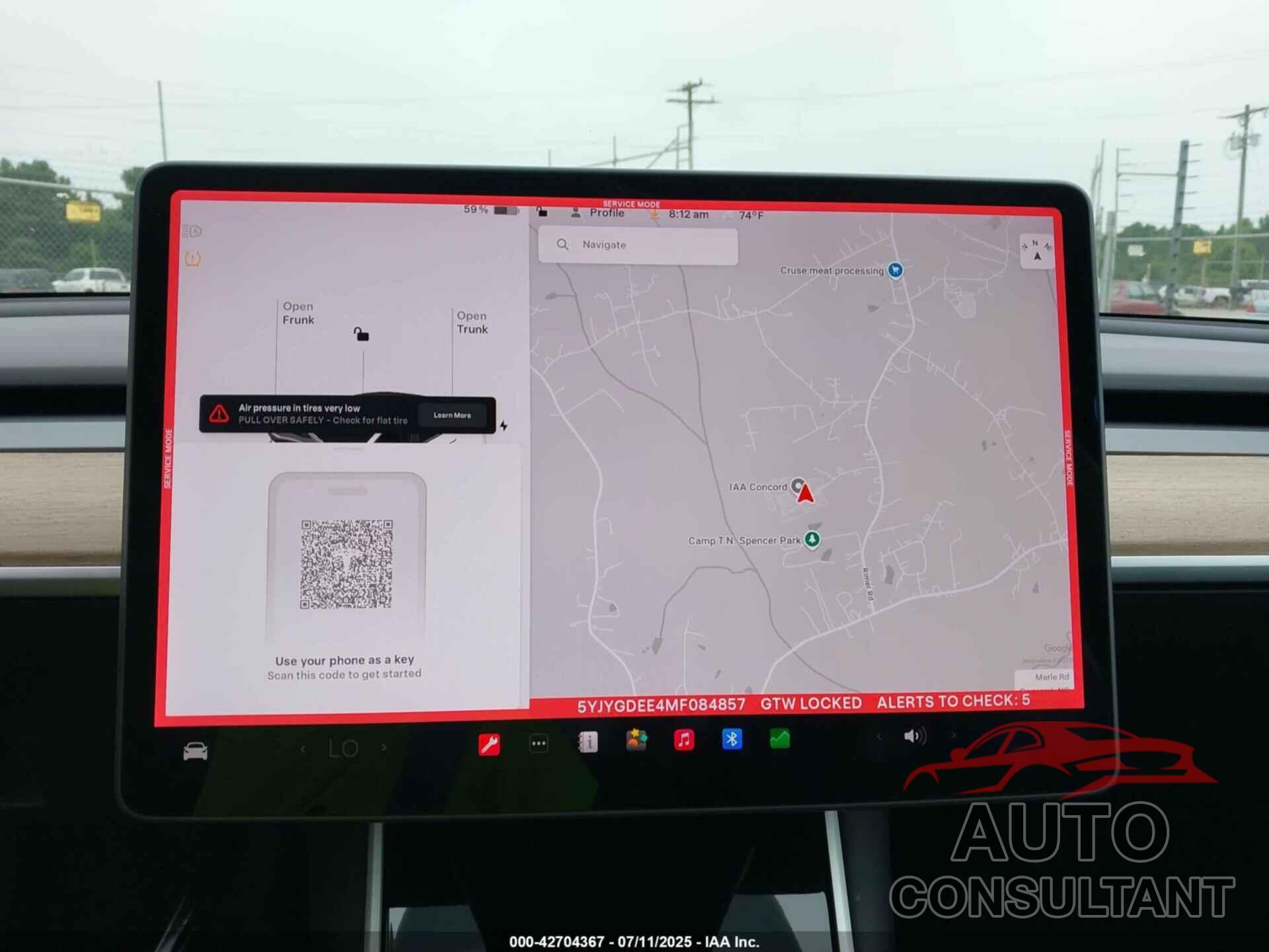 TESLA MODEL Y 2021 - 5YJYGDEE4MF084857