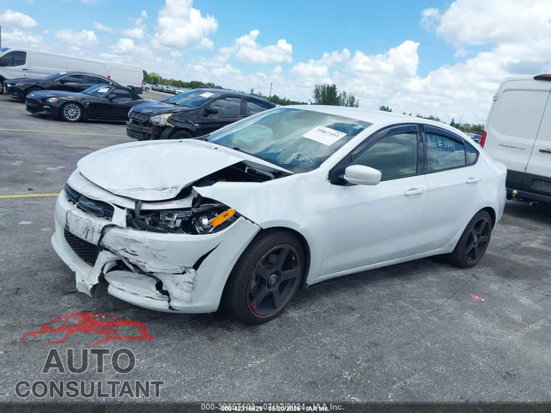 DODGE DART 2015 - 1C3CDFBBXFD265873