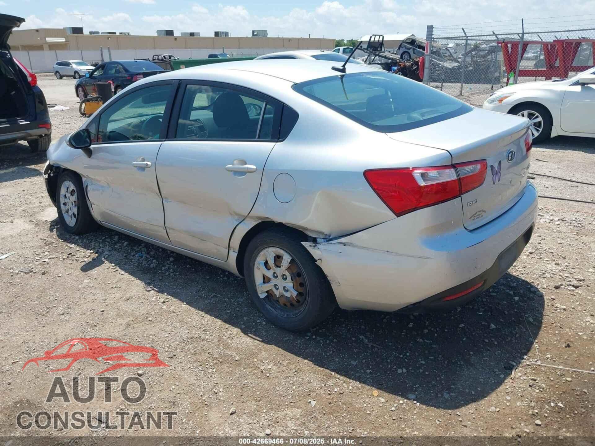 KIA RIO 2012 - KNADN4A39C6055869