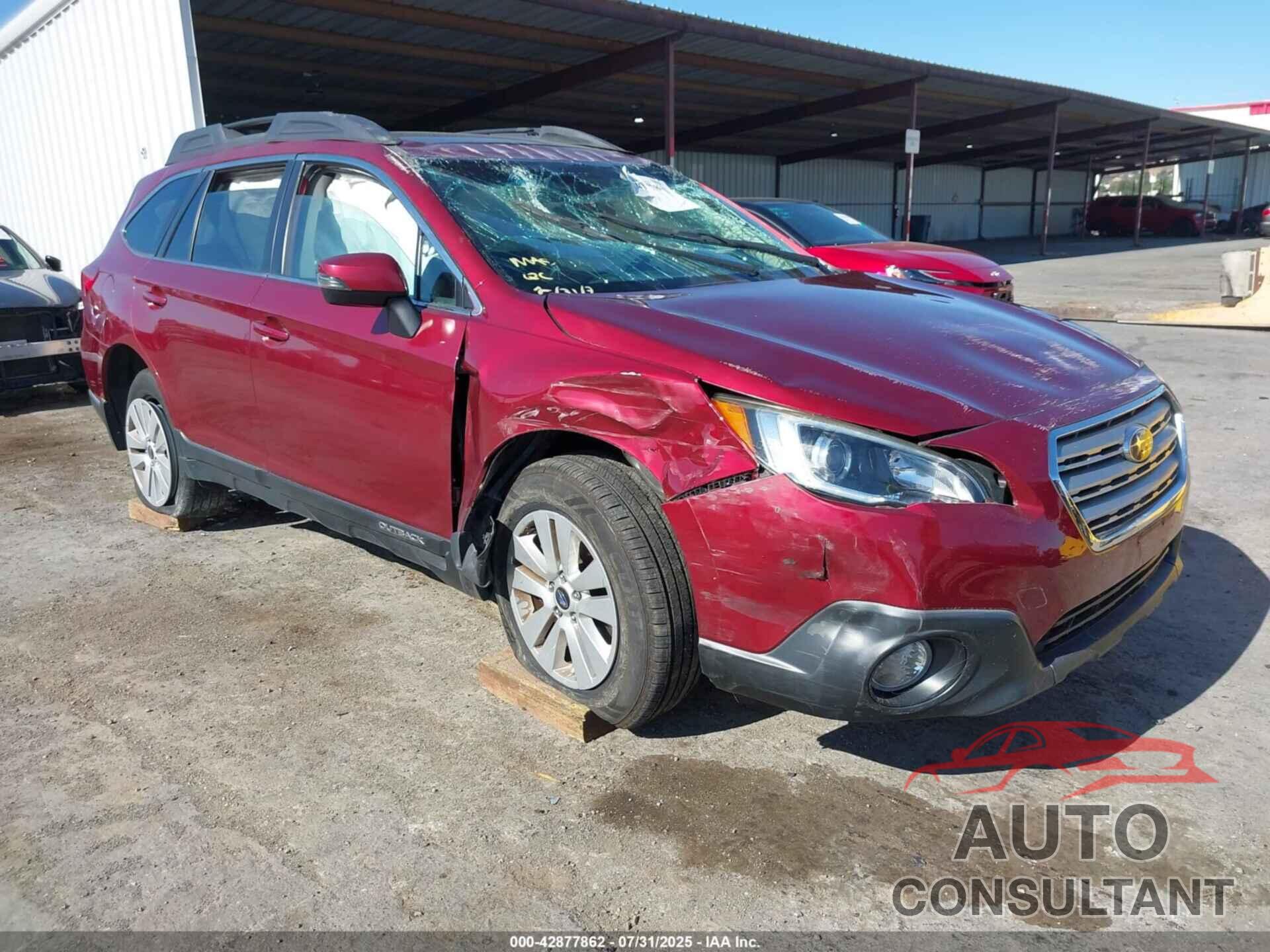SUBARU OUTBACK 2017 - 4S4BSAHC0H3203077