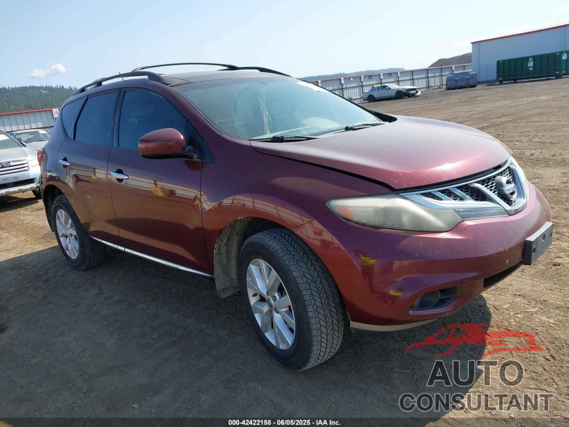 NISSAN MURANO 2011 - JN8AZ1MW3BW155242