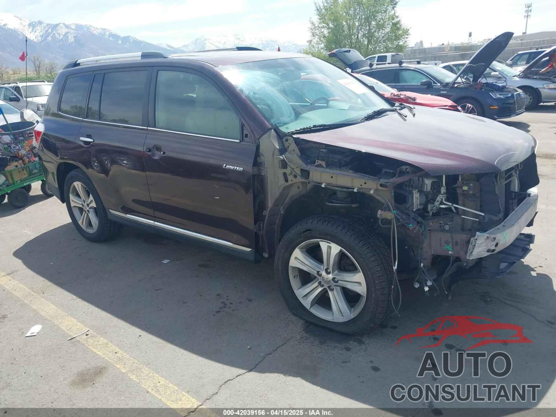 TOYOTA HIGHLANDER 2012 - 5TDDK3EH1CS148686