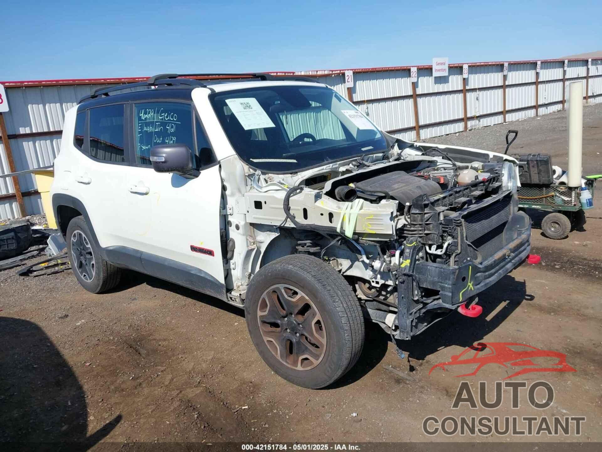 JEEP RENEGADE 2016 - ZACCJBCT9GPD32664