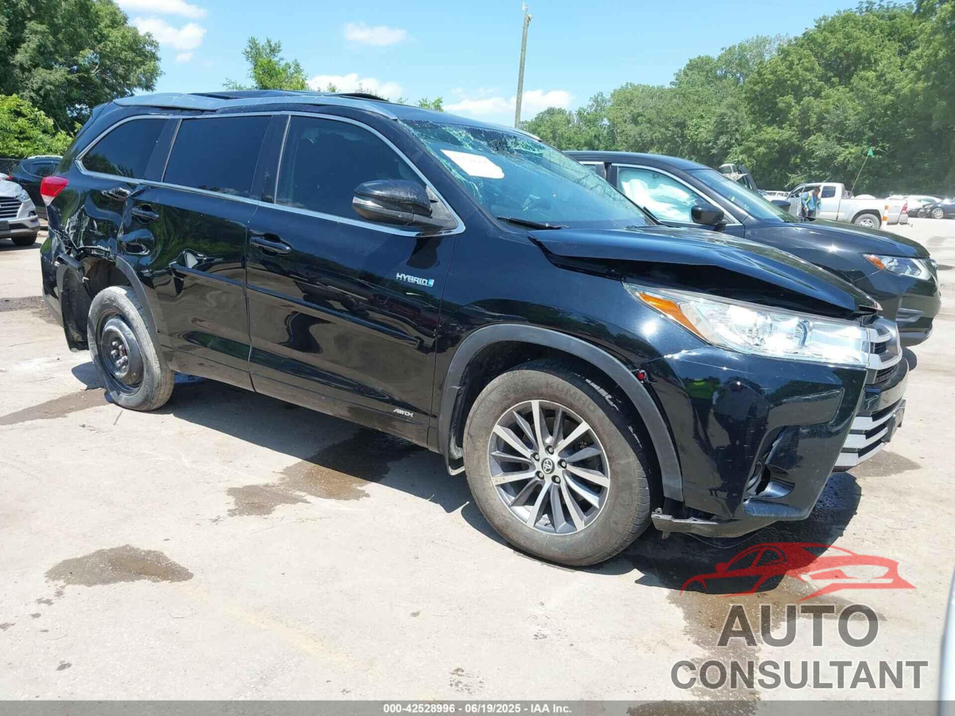 TOYOTA HIGHLANDER HYBRID 2017 - 5TDJGRFH3HS030376