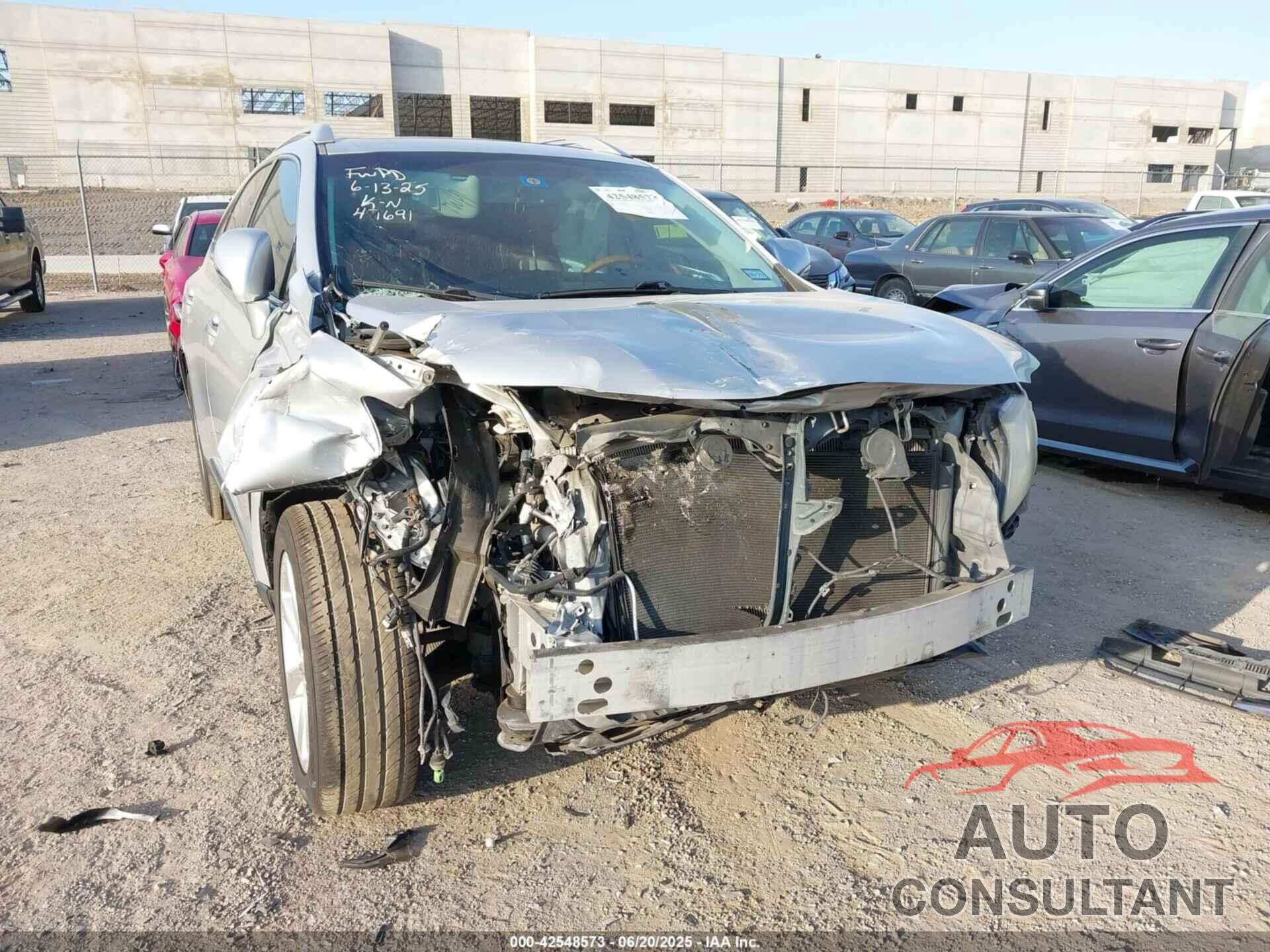 LEXUS RX 350 2010 - 2T2ZK1BA0AC006686