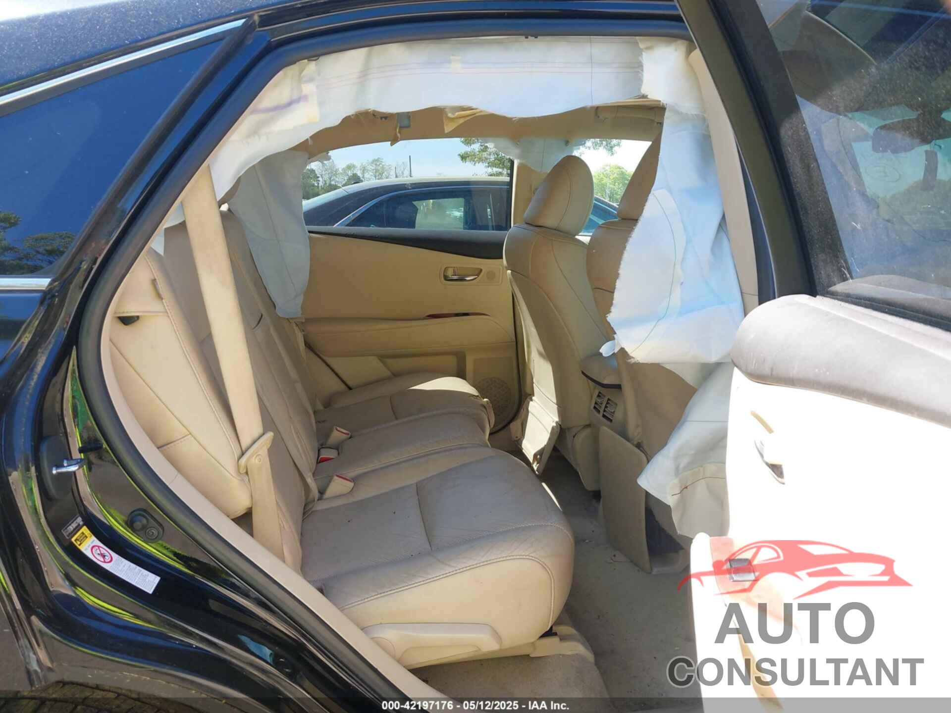 LEXUS RX 350 2012 - 2T2BK1BAXCC149004