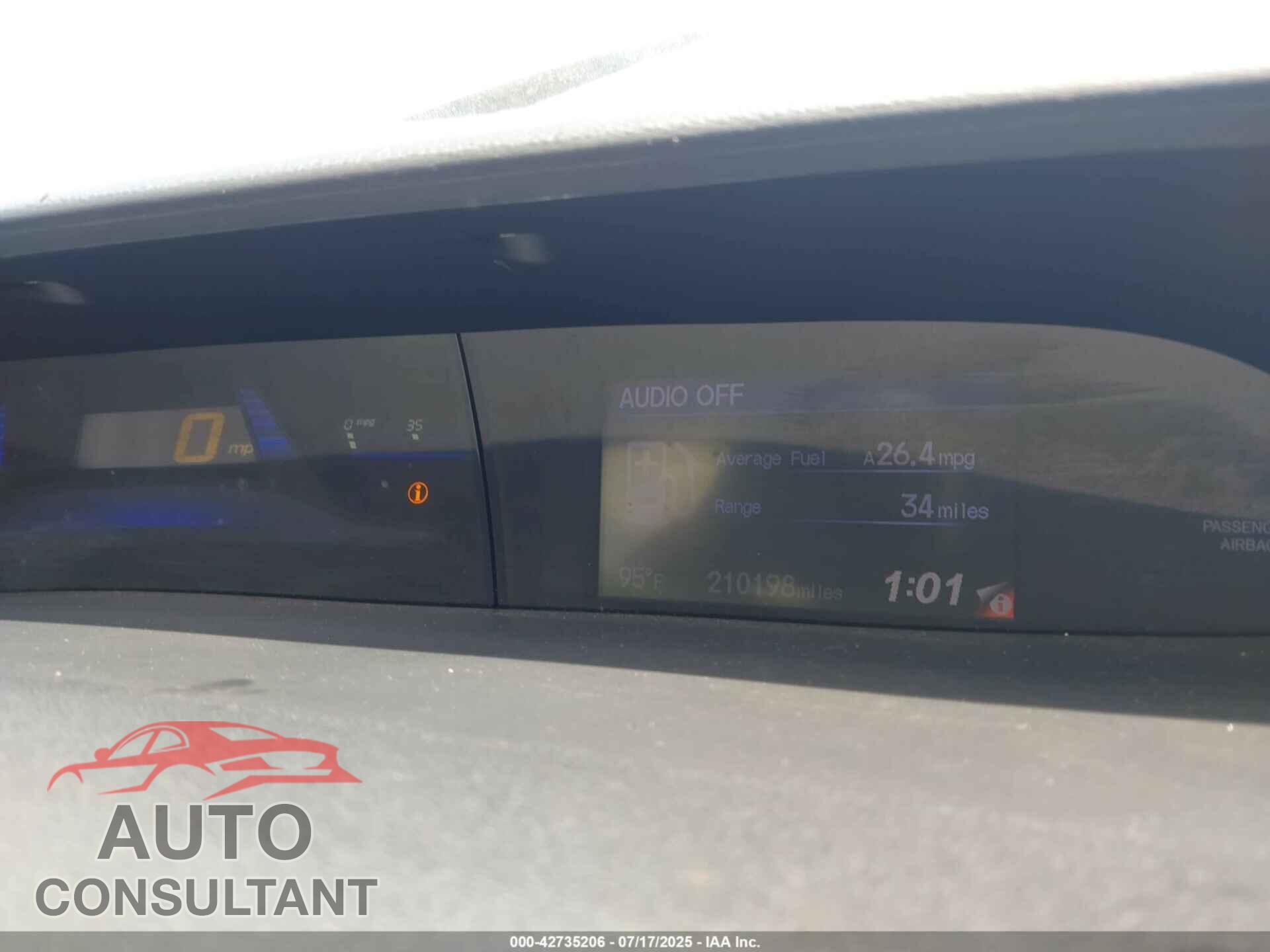 HONDA CIVIC 2013 - 19XFB2F94DE089803