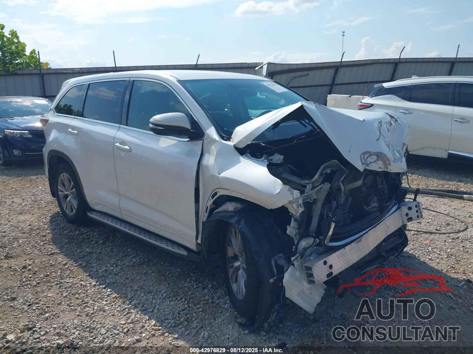 TOYOTA HIGHLANDER 2016 - 5TDBKRFH1GS225099