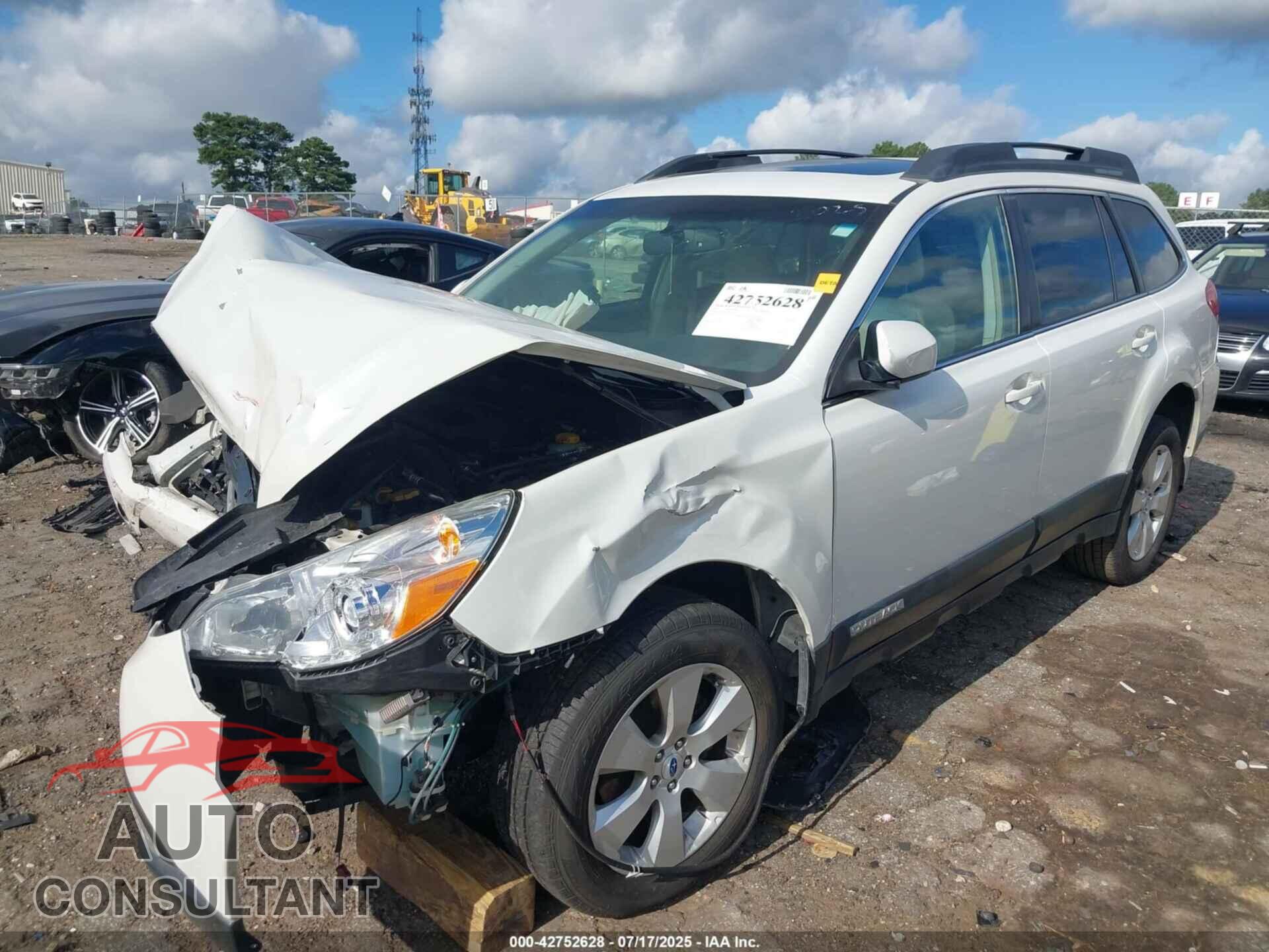 SUBARU OUTBACK 2012 - 4S4BRBLC3C3302025