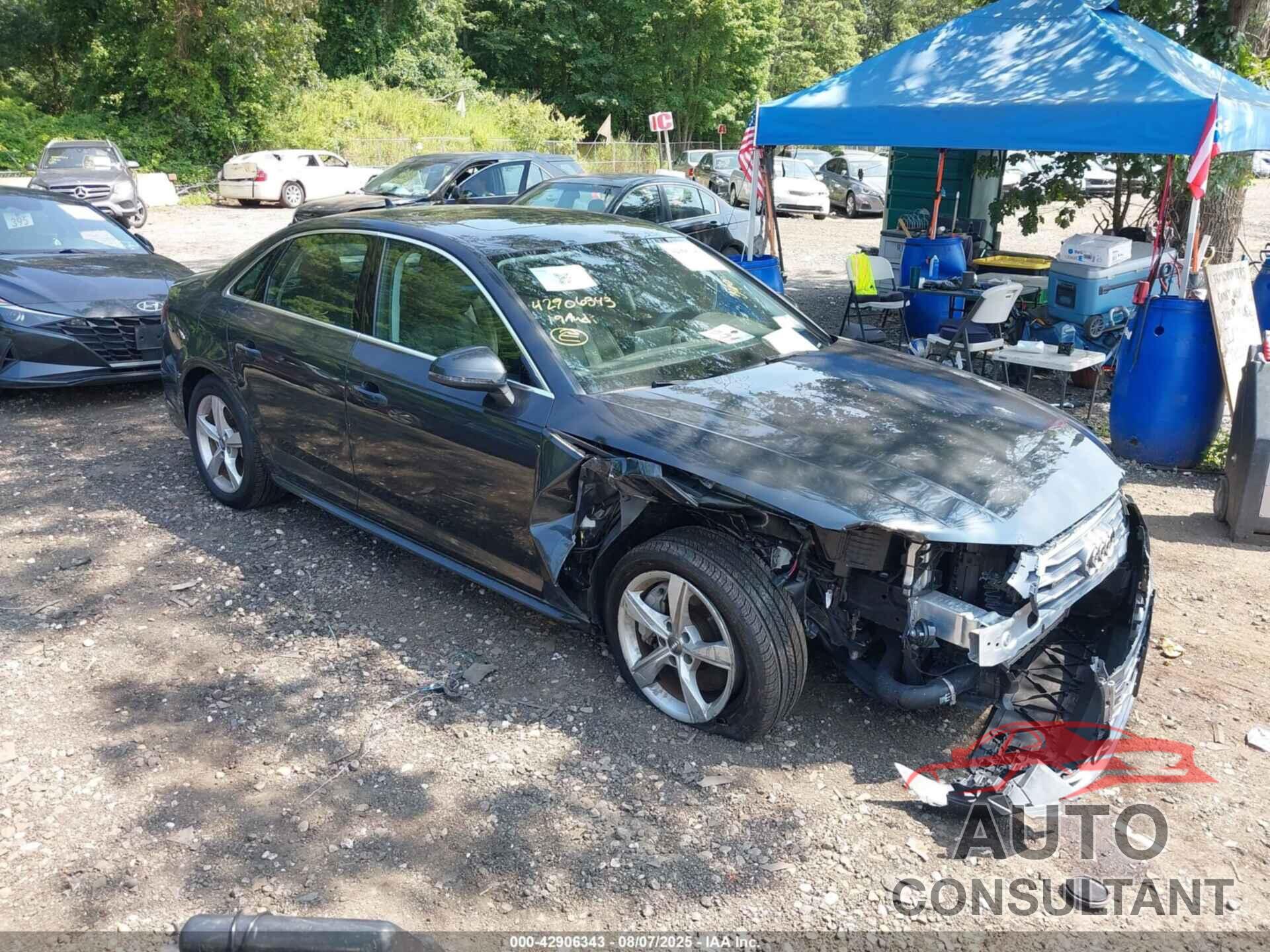 AUDI A4 2019 - WAUDNAF4XKA021676