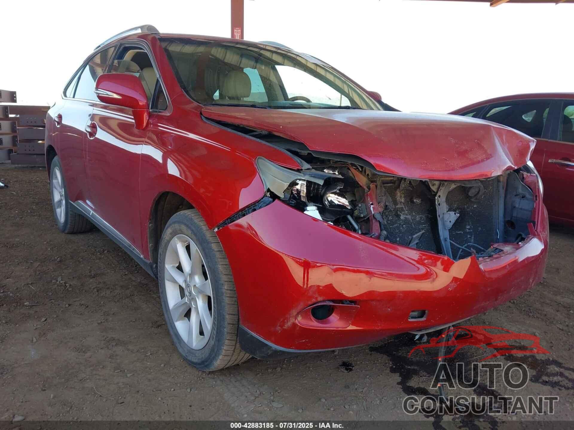 LEXUS RX 350 2010 - JTJZK1BAXA2403113