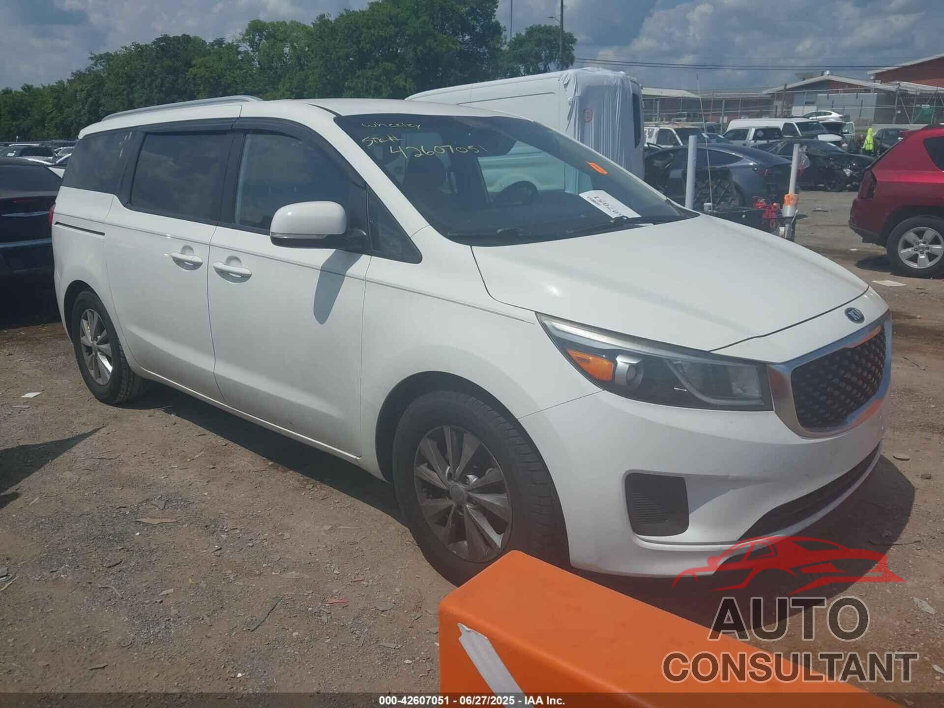 KIA SEDONA 2016 - KNDMB5C14G6082917