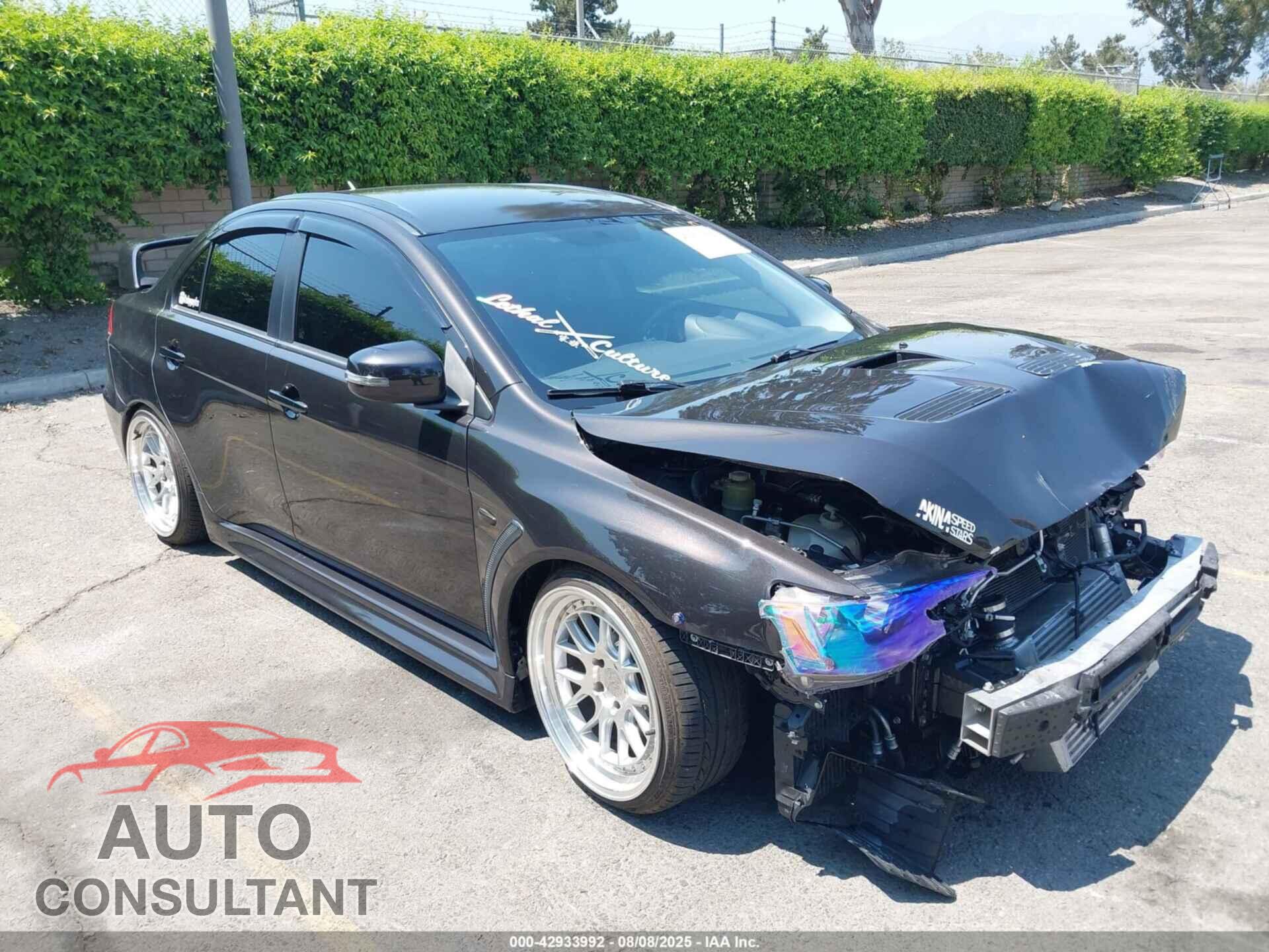 MITSUBISHI LANCER EVOLUTION 2015 - JA32W8FV3FU008103
