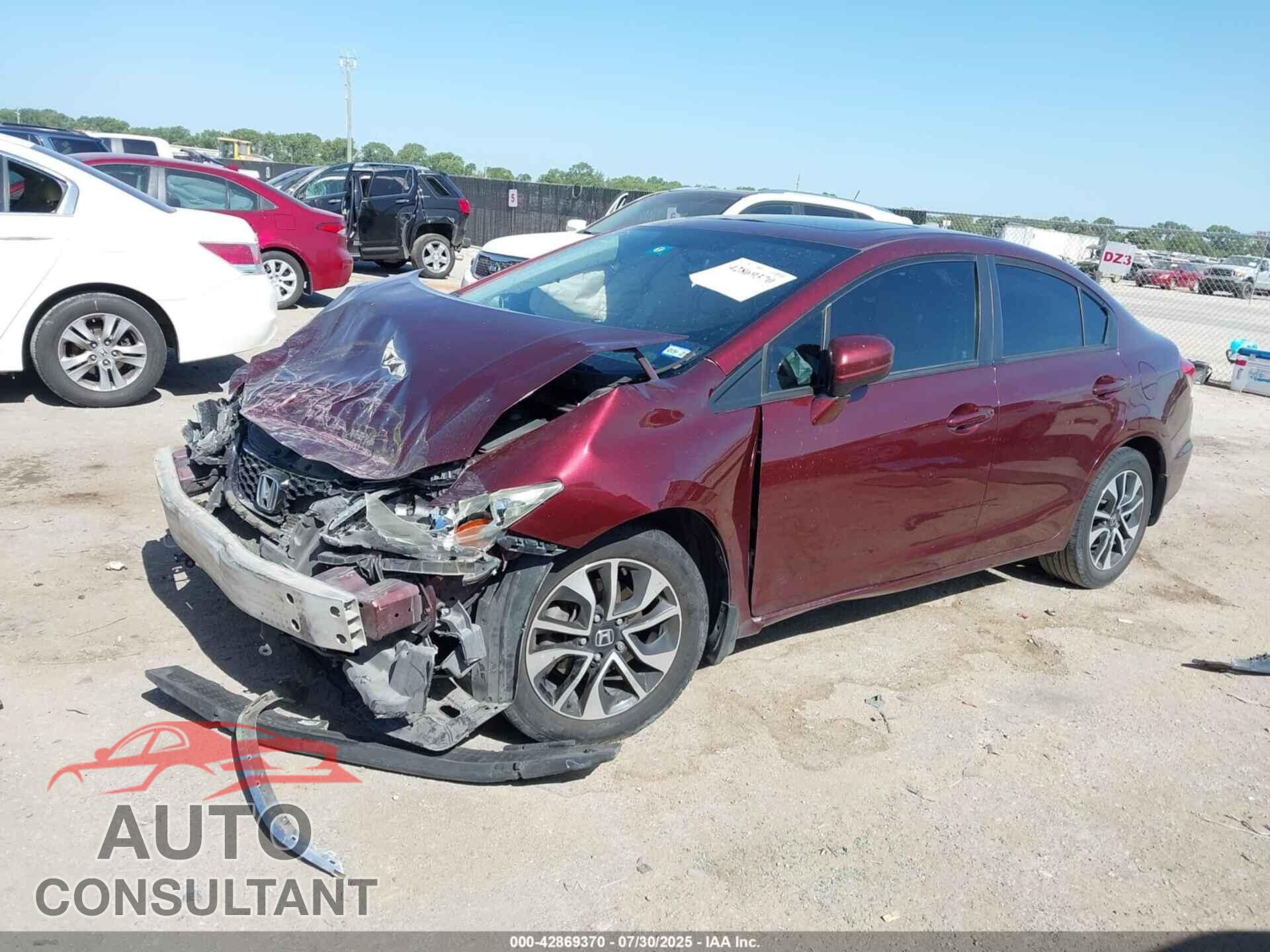 HONDA CIVIC 2015 - 19XFB2F88FE062288