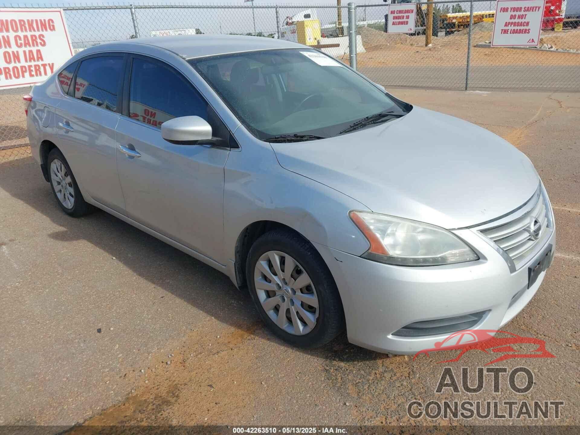 NISSAN SENTRA 2013 - 3N1AB7AP5DL630725