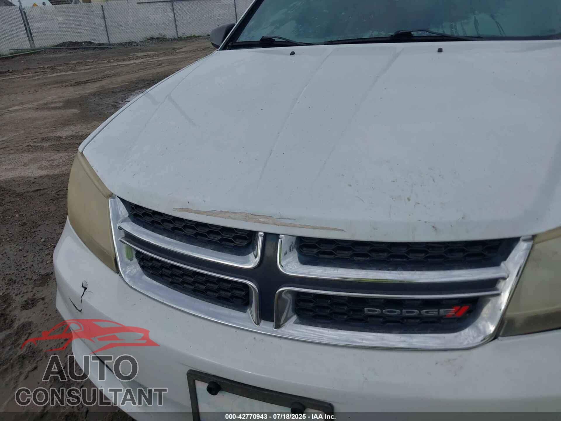 DODGE AVENGER 2013 - 1C3CDZAB6DN644105