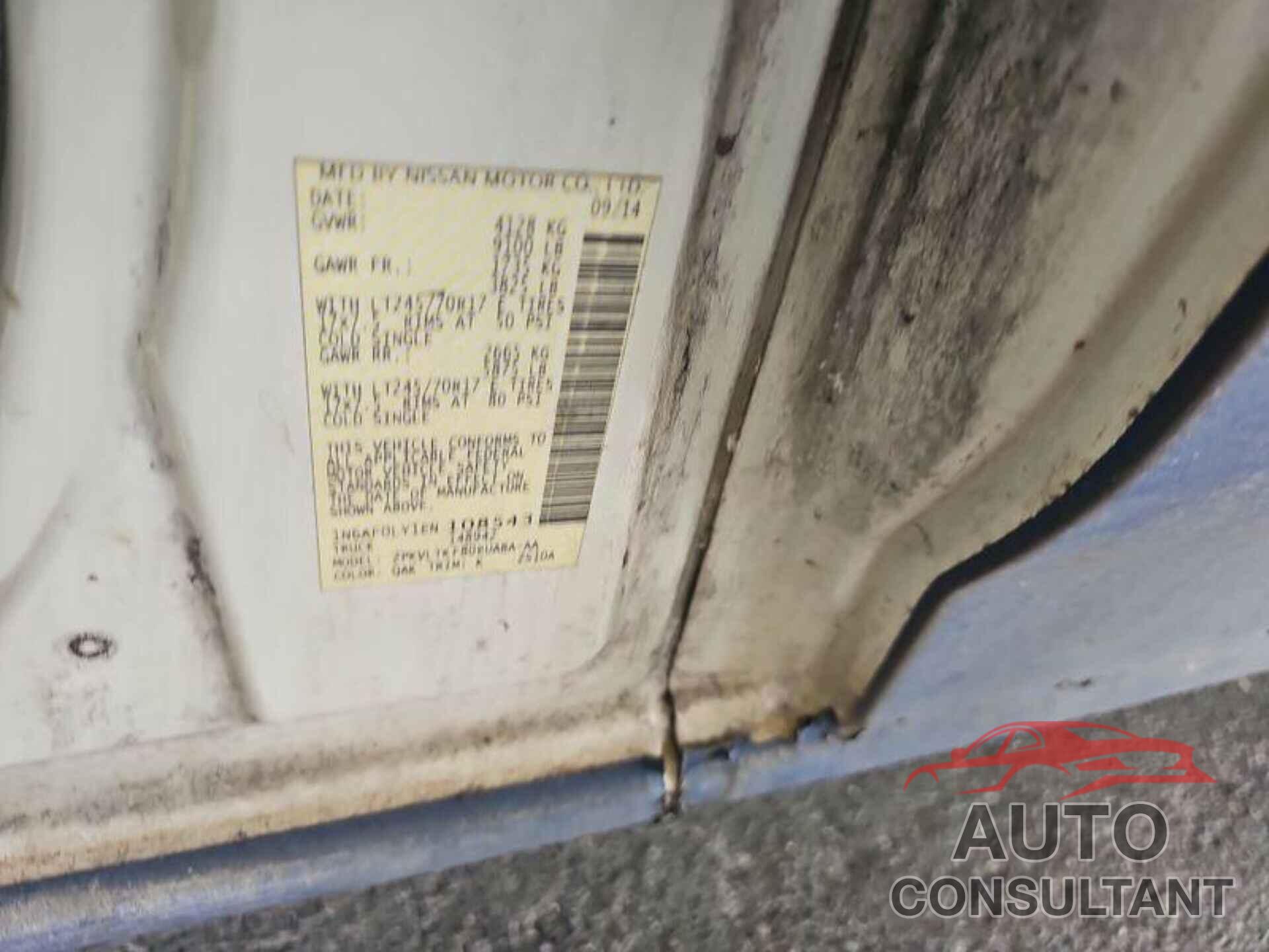 NISSAN NV 2014 - 1N6AF0LY1EN108543